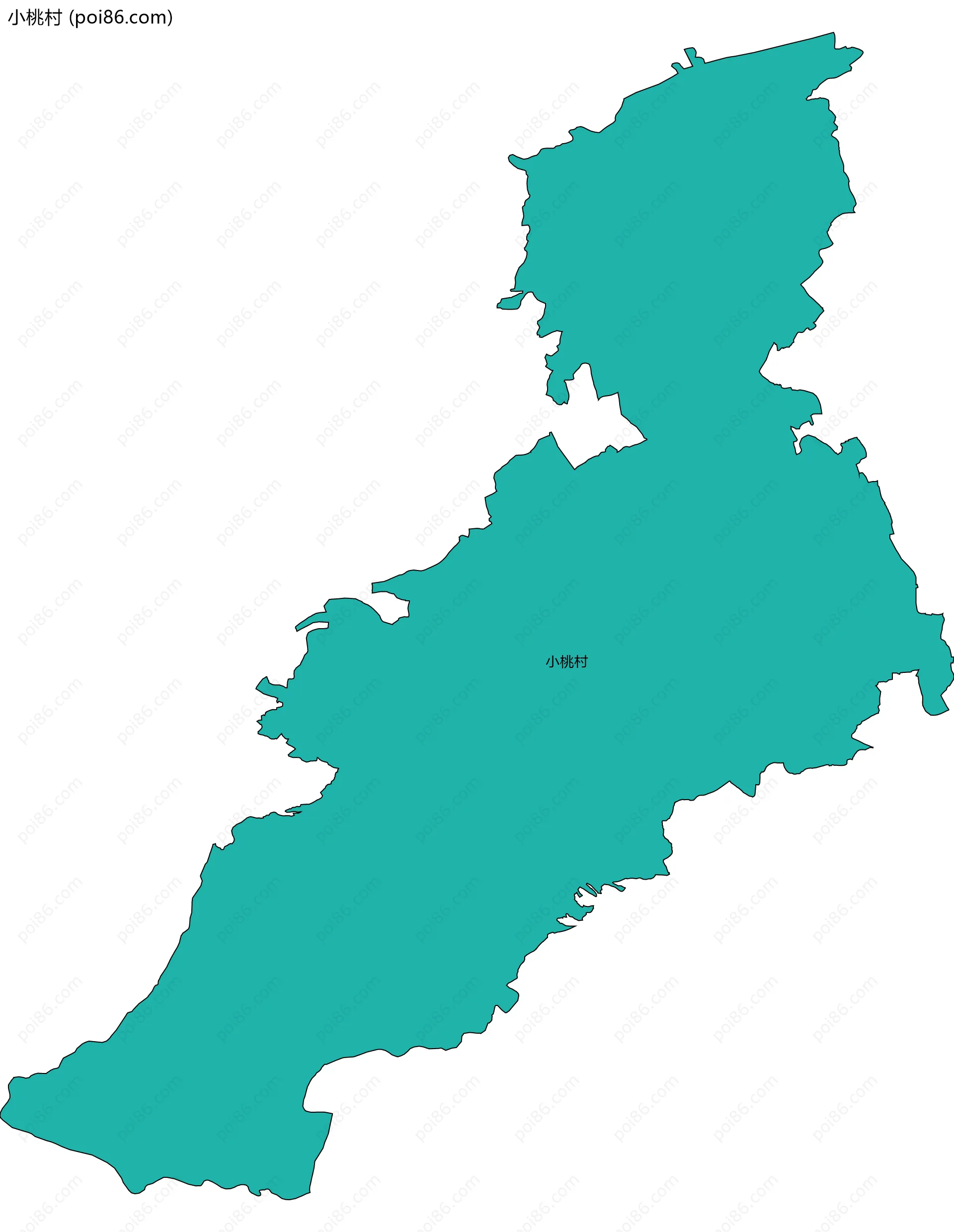 小桃村边界地图