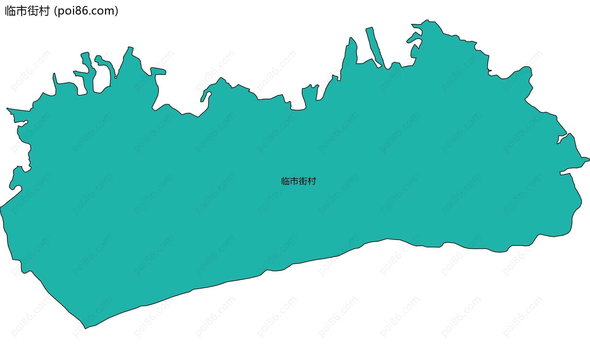 临市街村边界地图