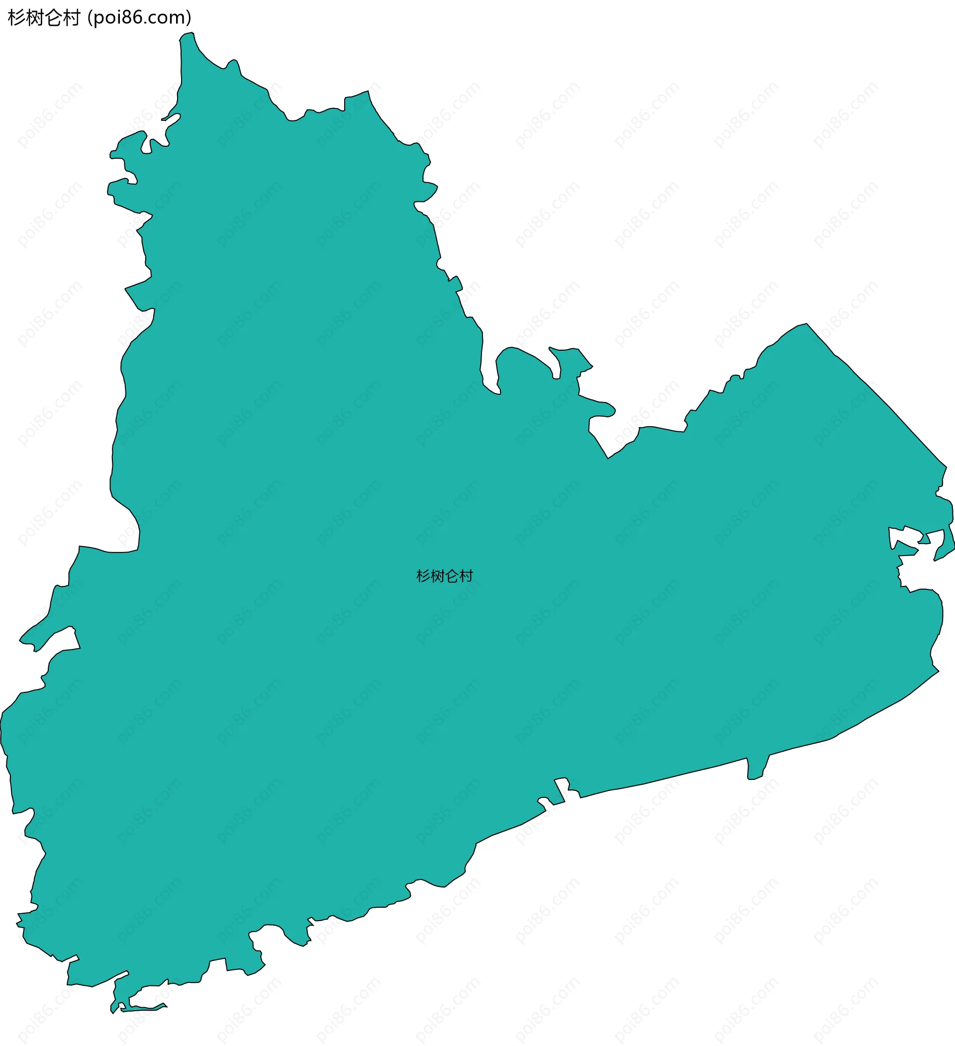 杉树仑村边界地图