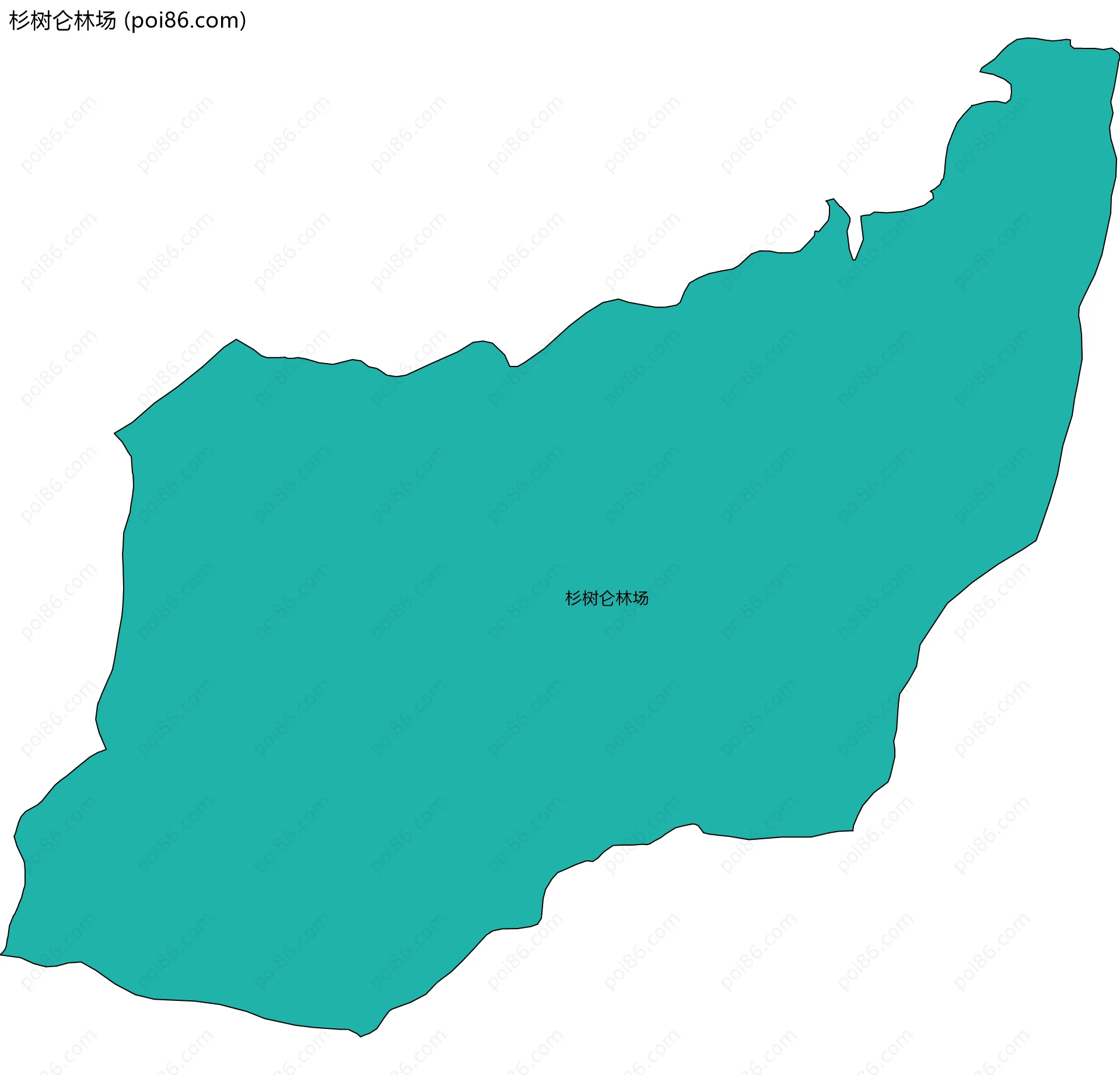 杉树仑林场边界地图