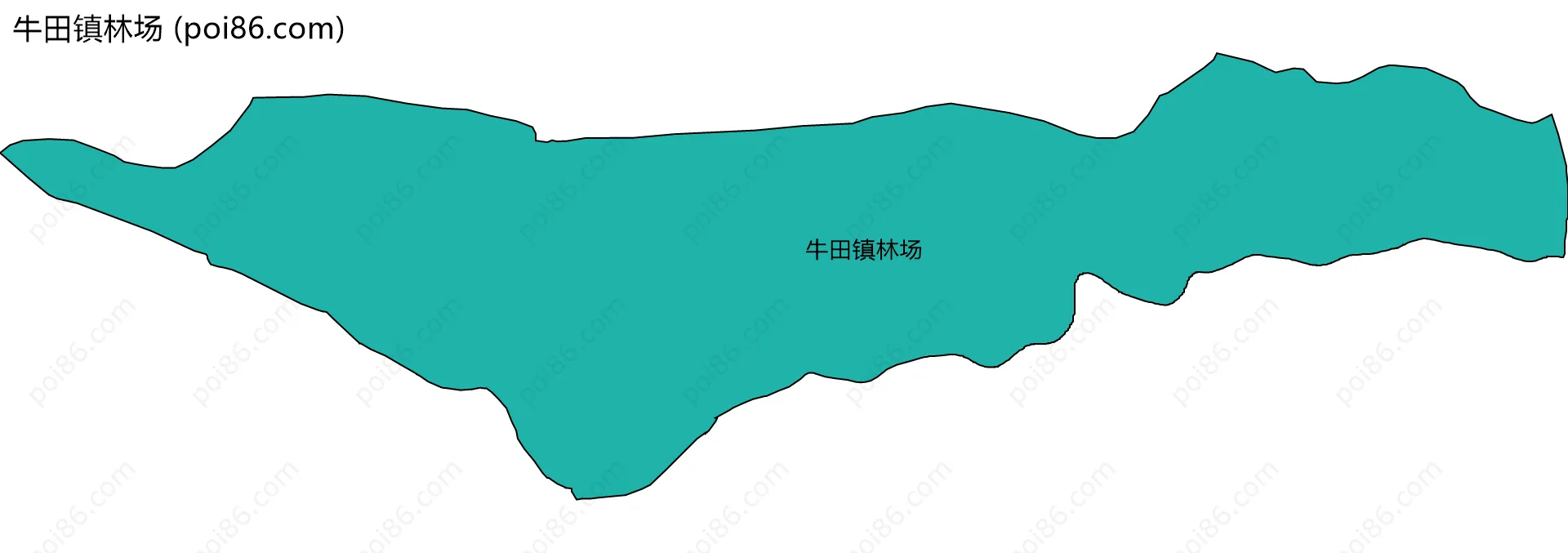 牛田镇林场边界地图