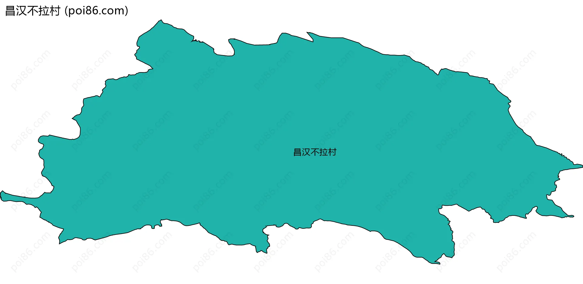 昌汉不拉村边界地图