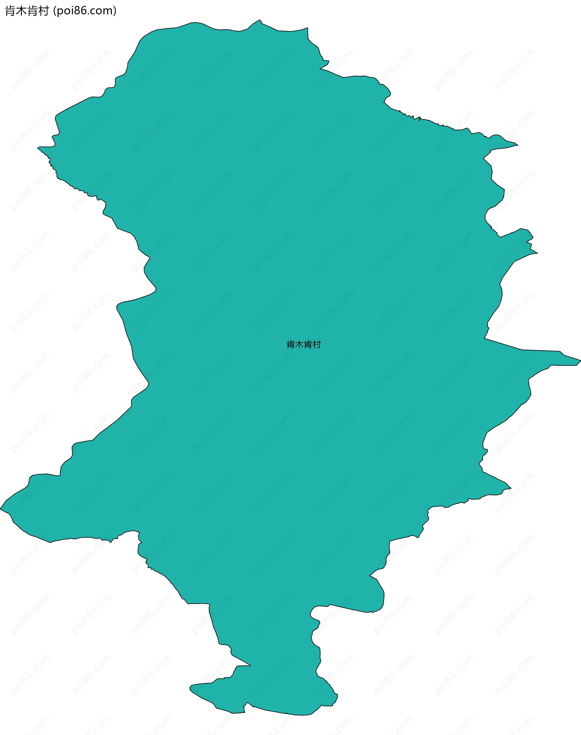 肯木肯村边界地图