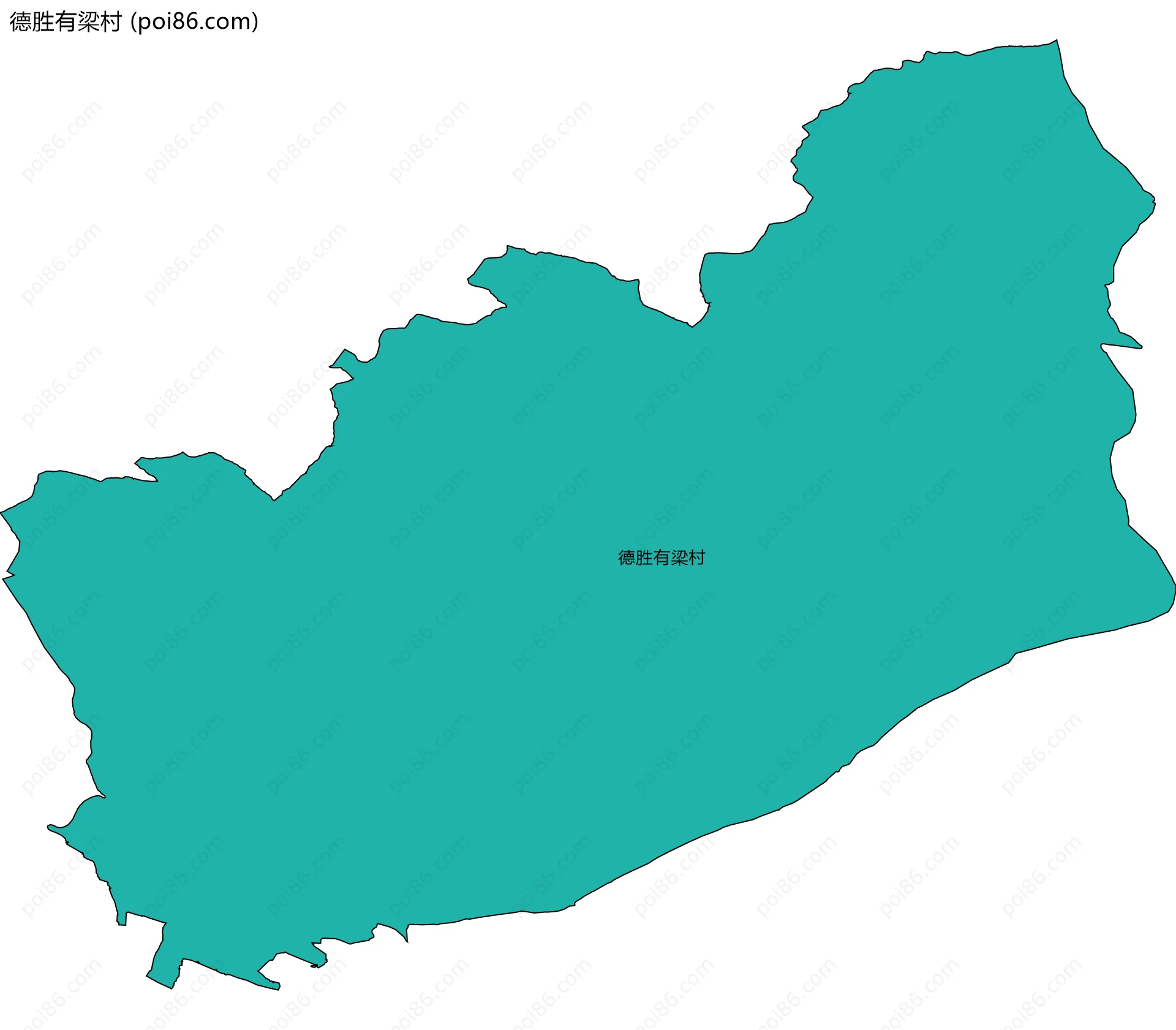 德胜有梁村边界地图