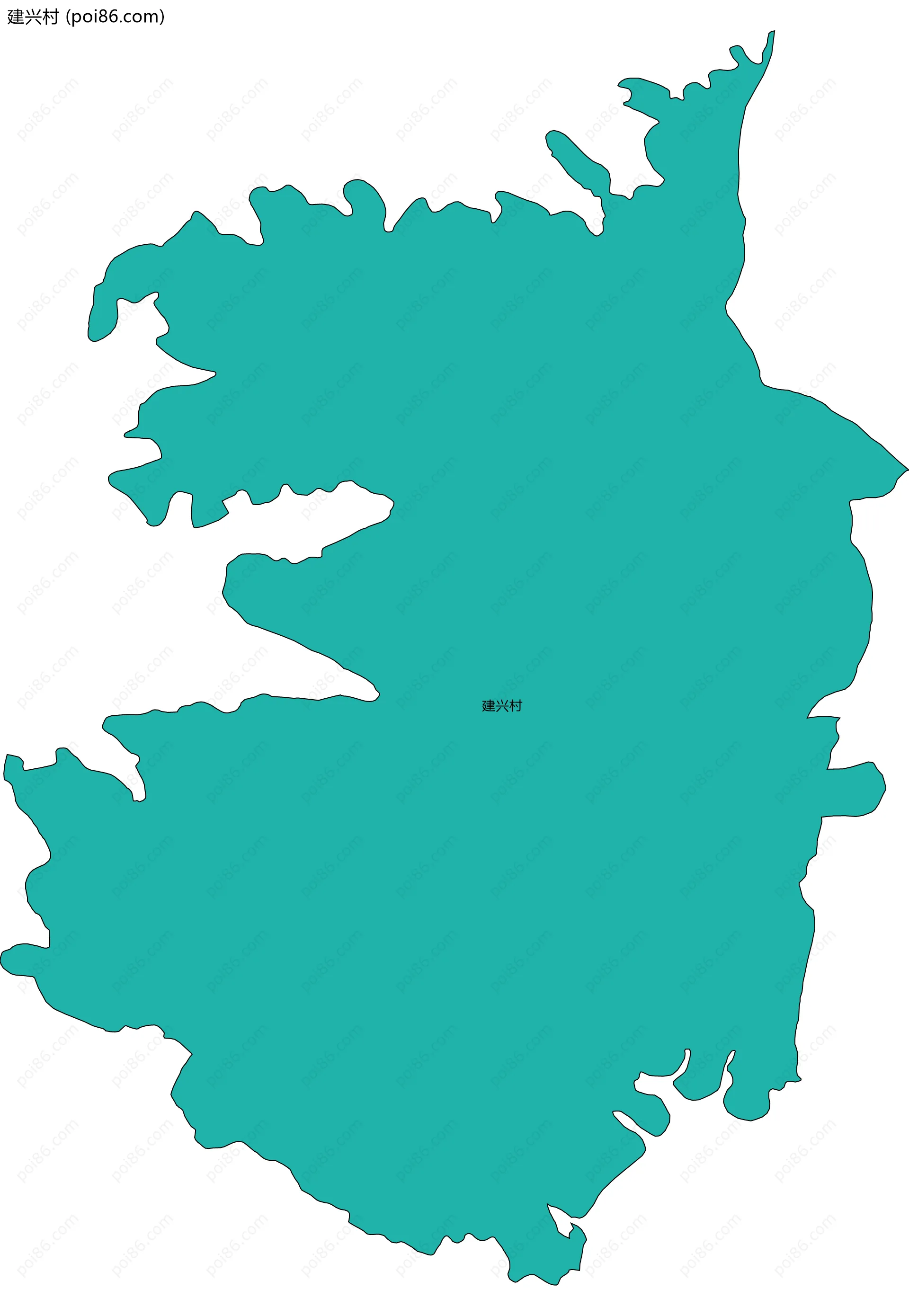 建兴村边界地图