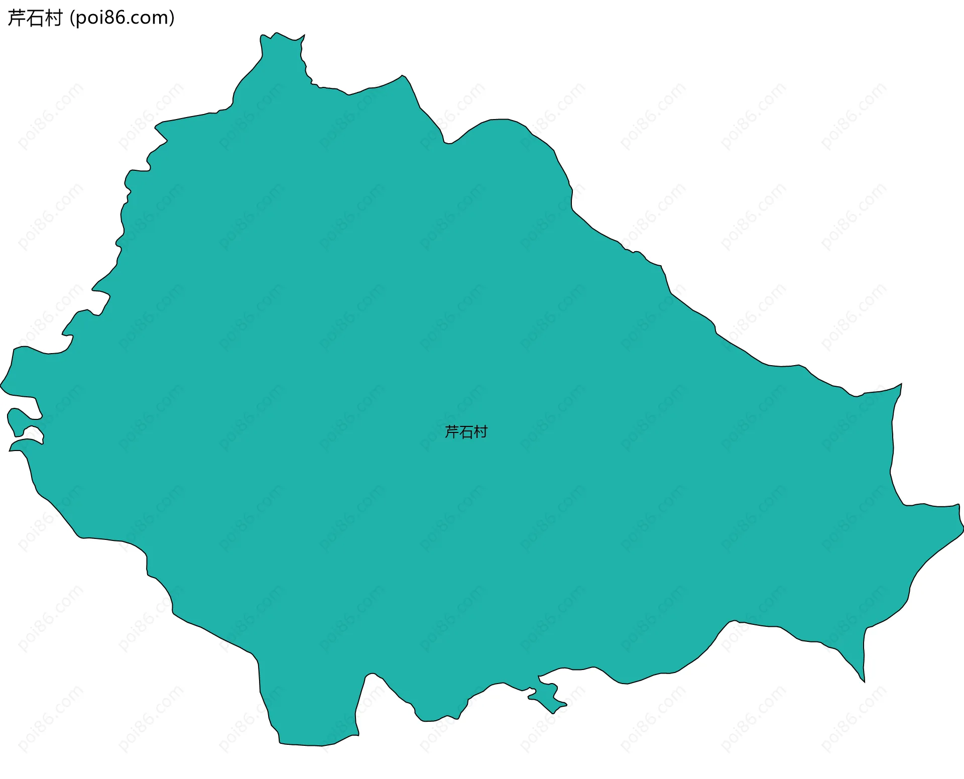 芹石村边界地图
