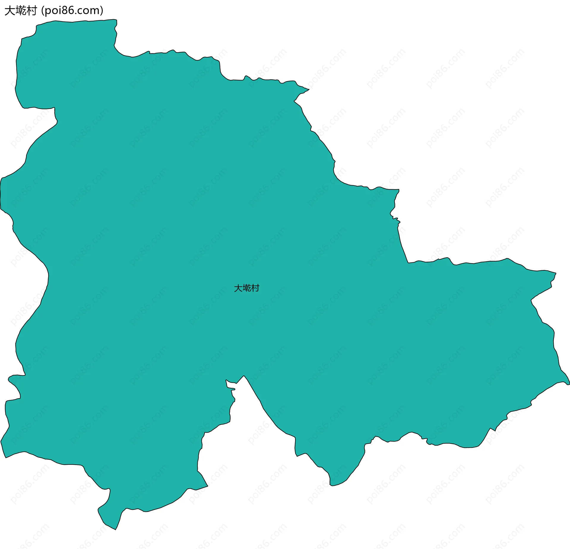 大墘村边界地图