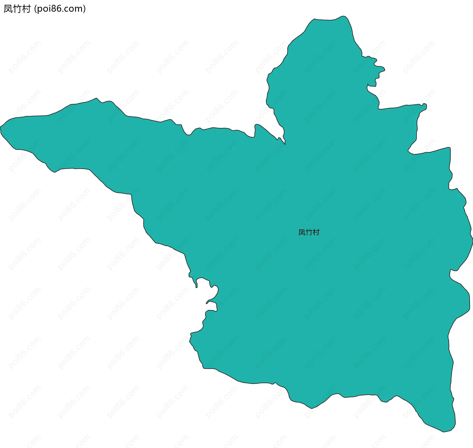 凤竹村边界地图