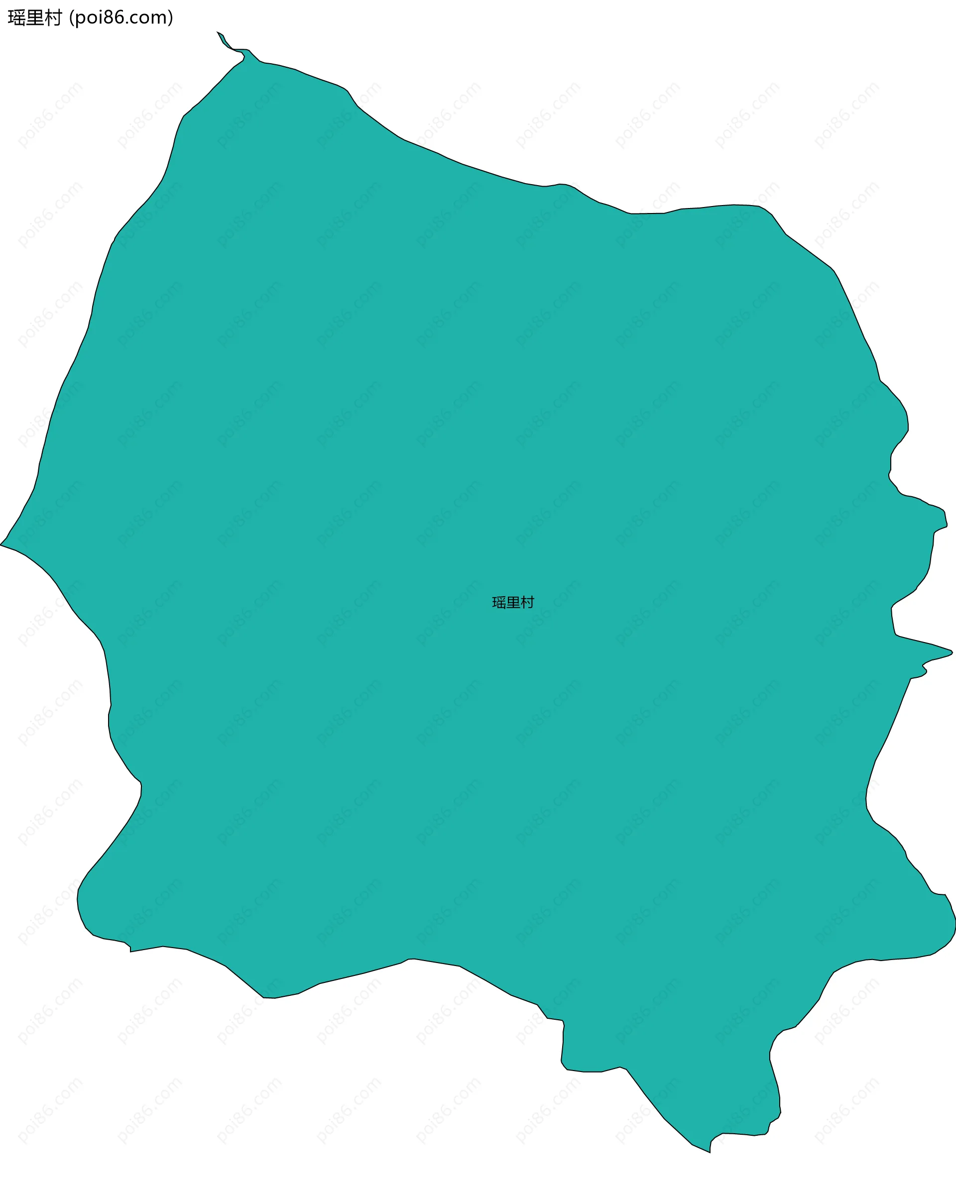 瑶里村边界地图