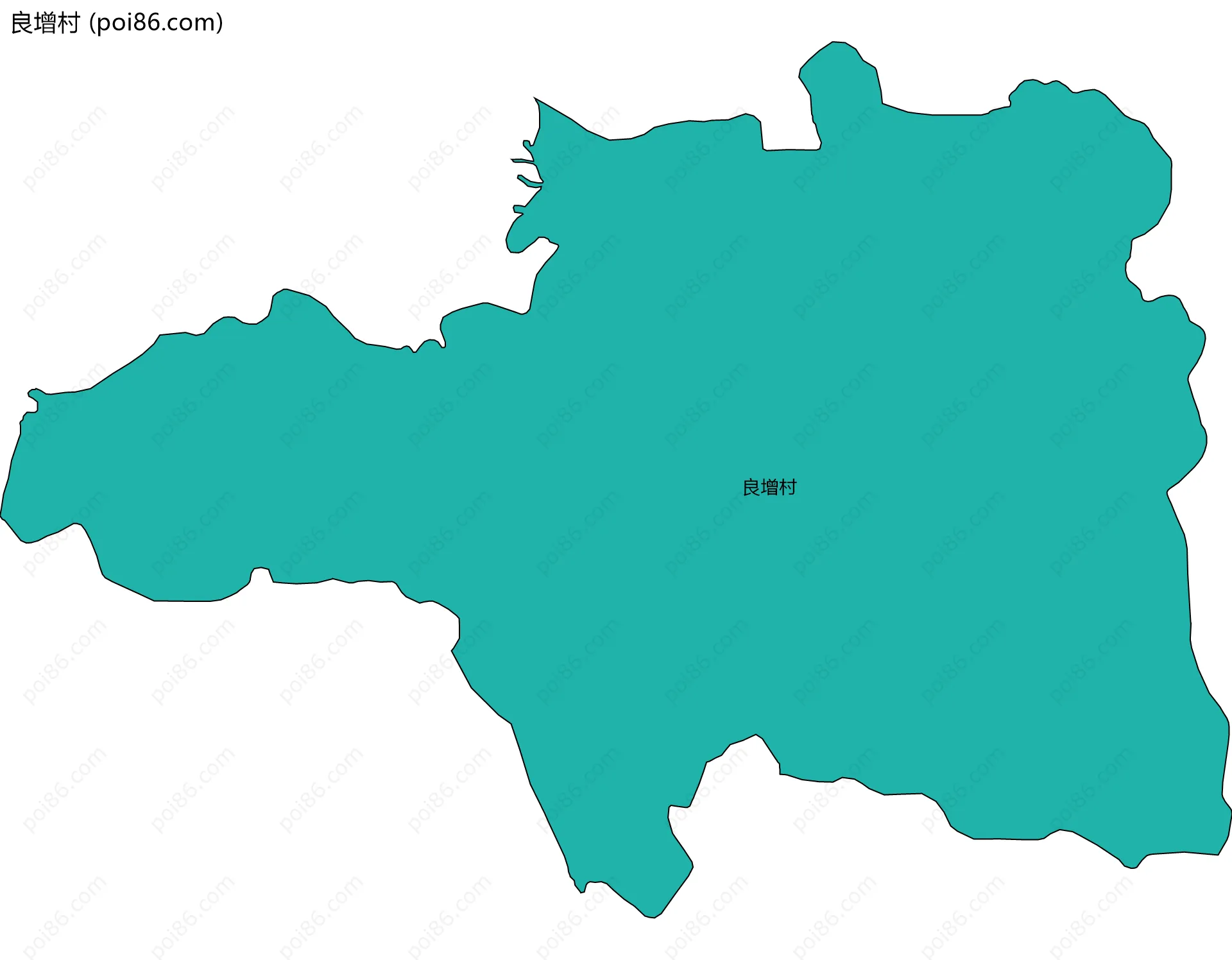 良增村边界地图