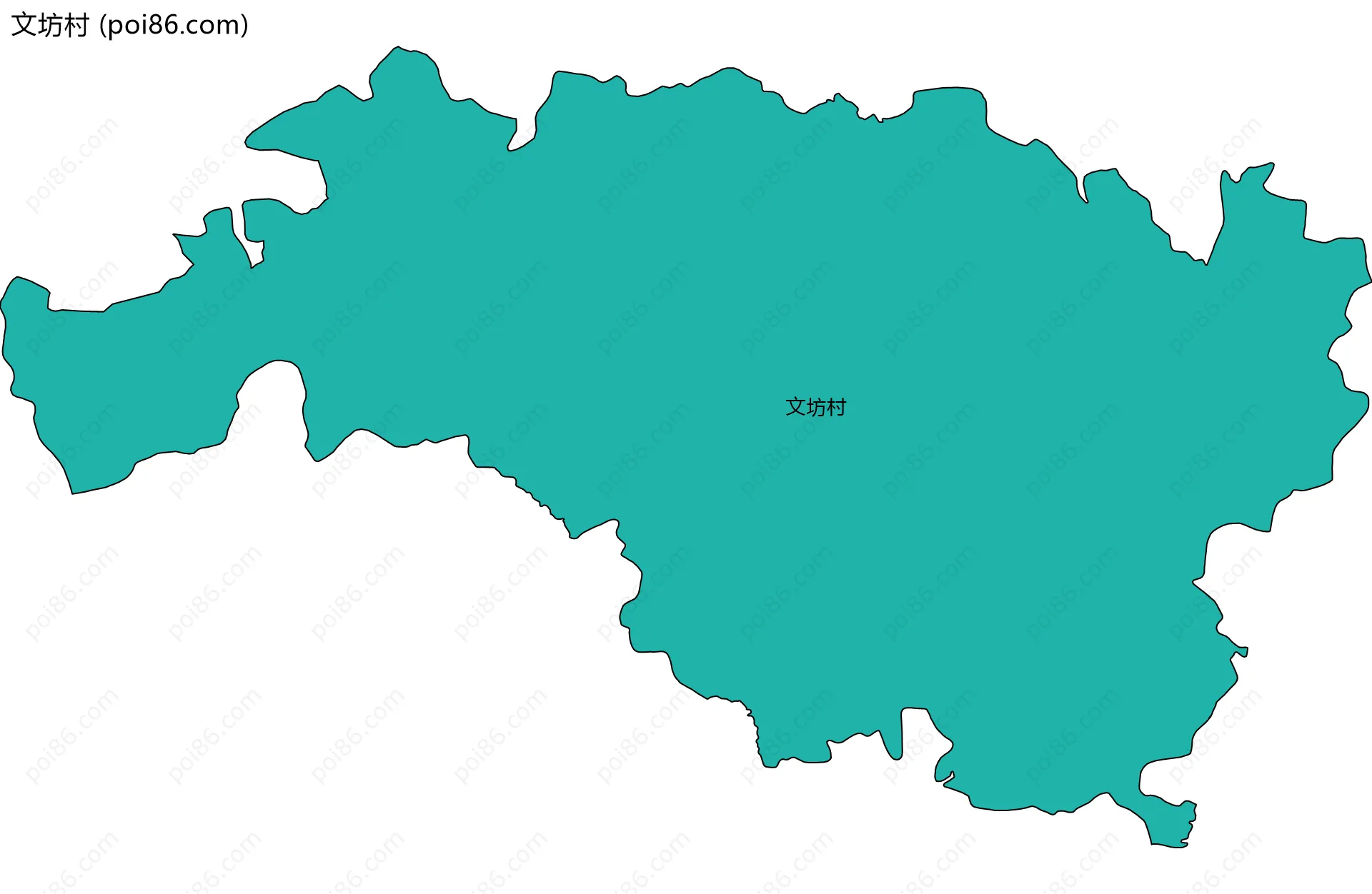 文坊村边界地图