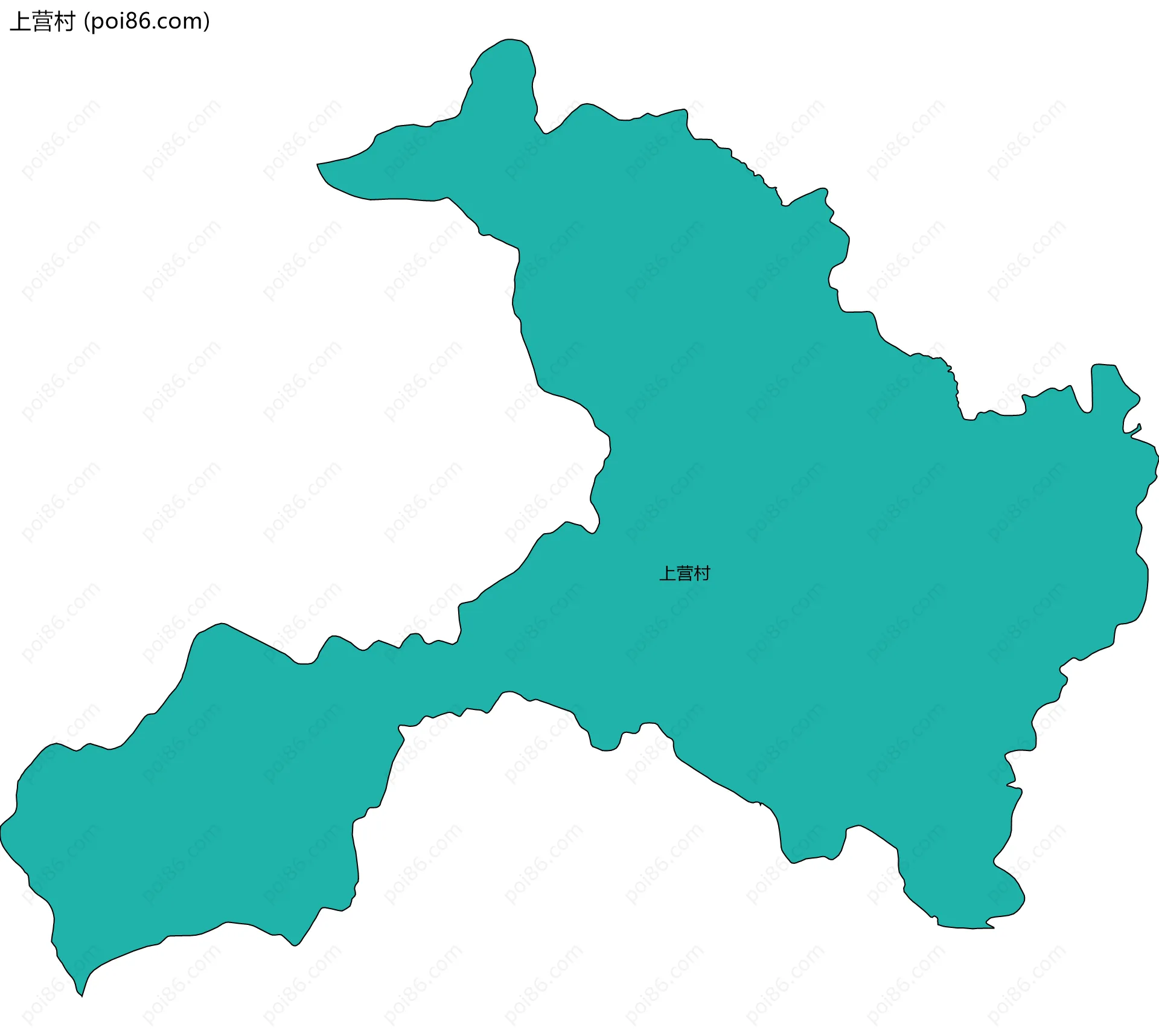 上营村边界地图