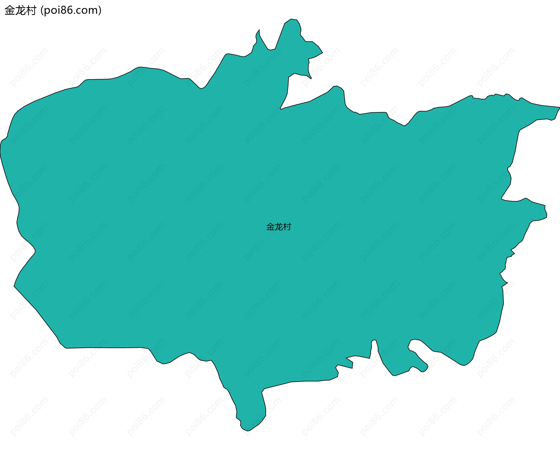 金龙村边界地图