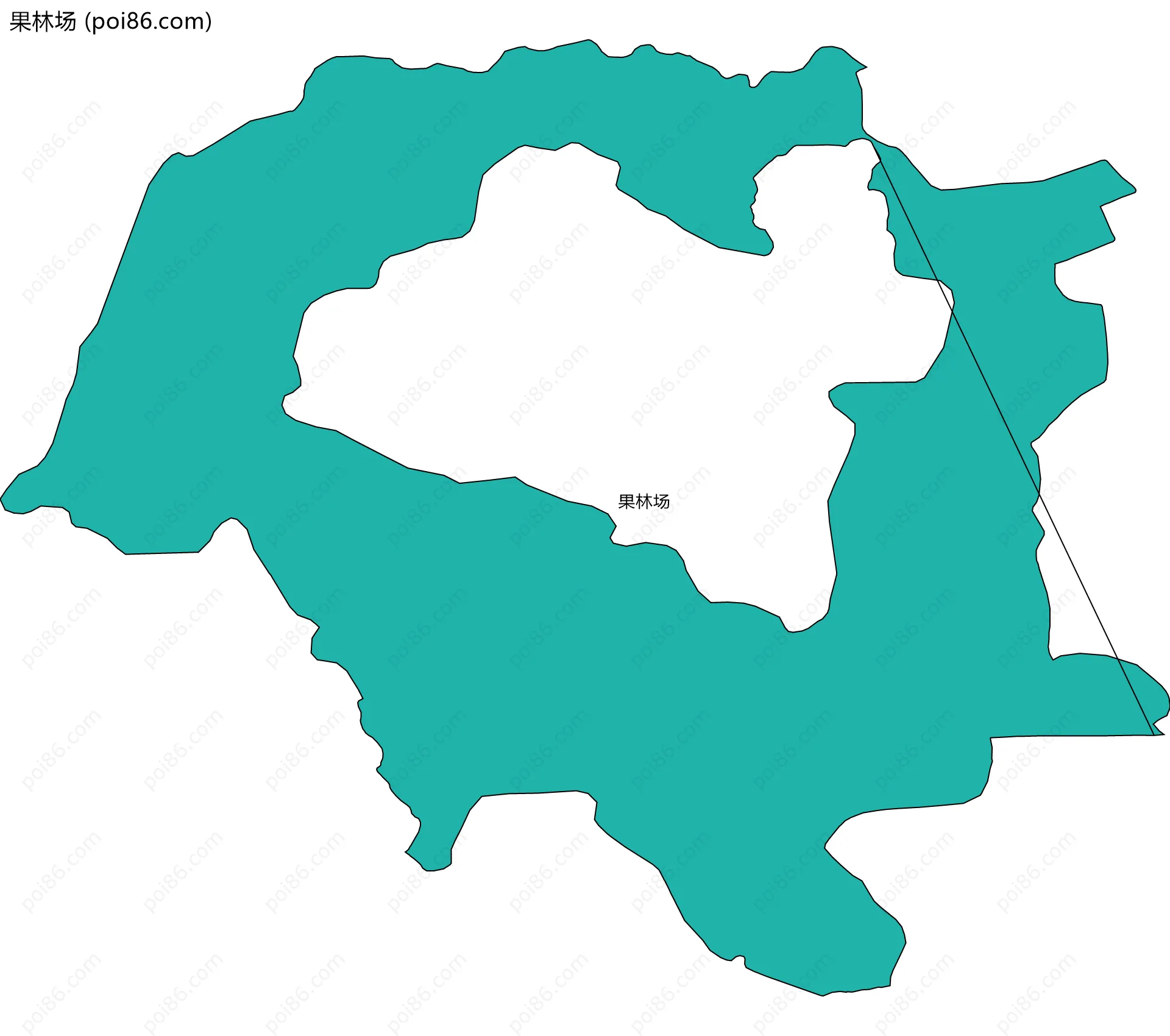 果林场边界地图