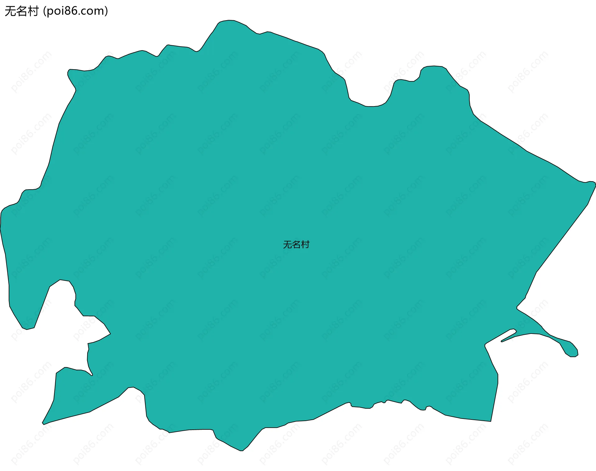 无名村边界地图