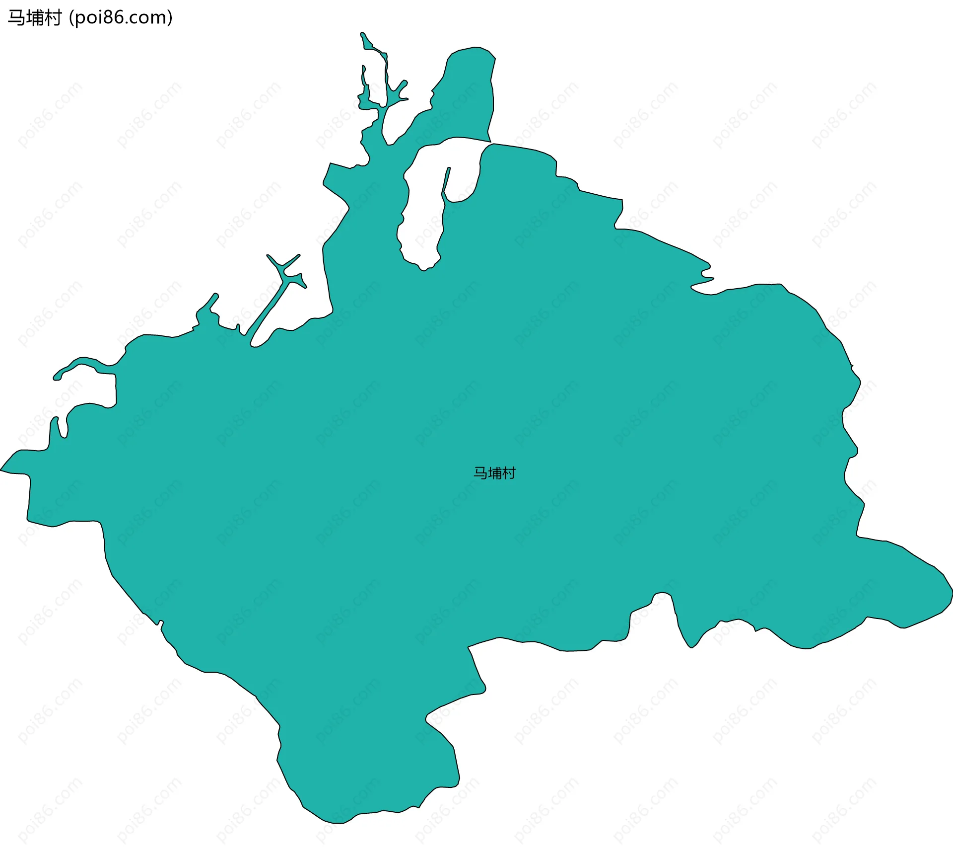 马埔村边界地图