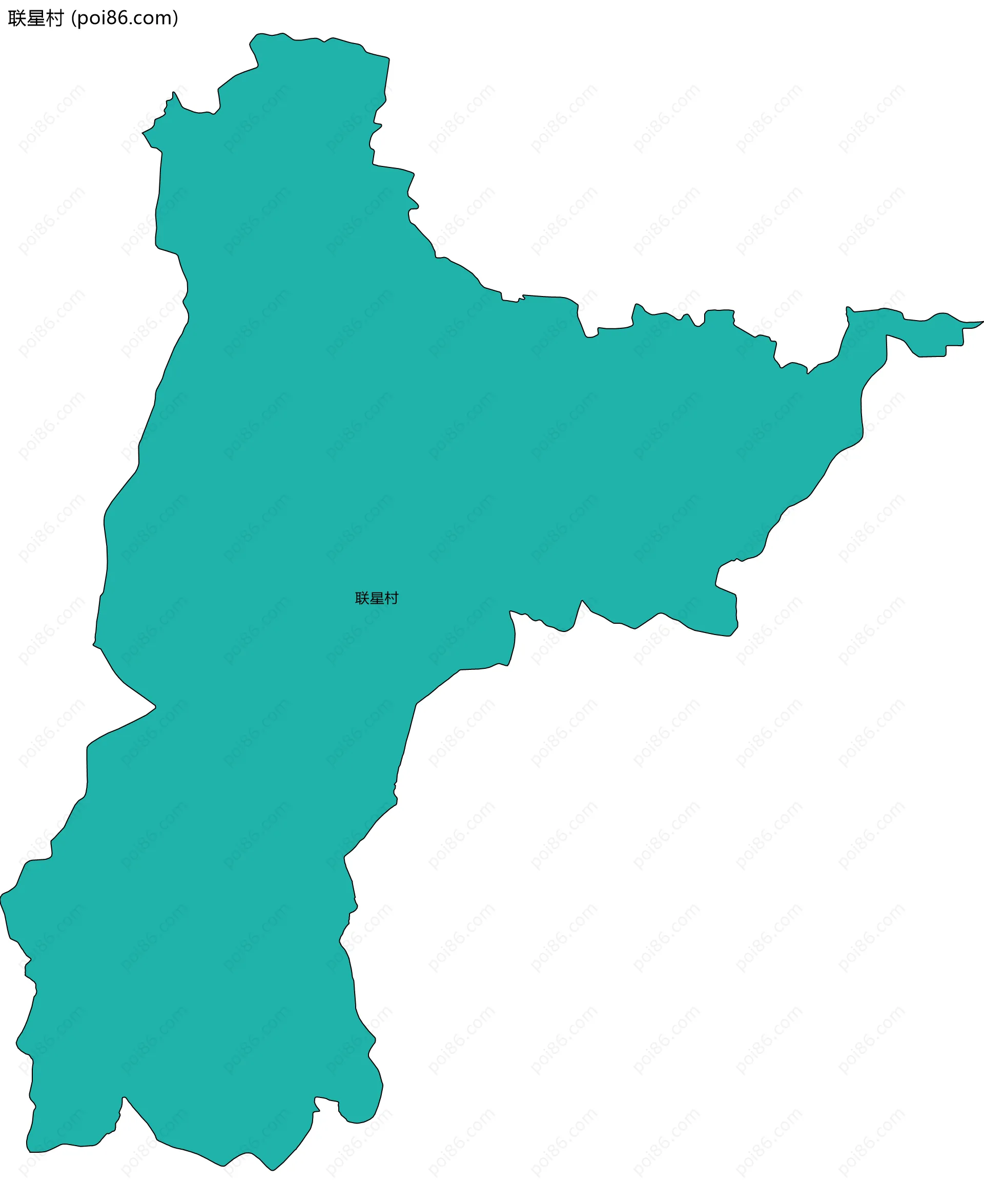 联星村边界地图