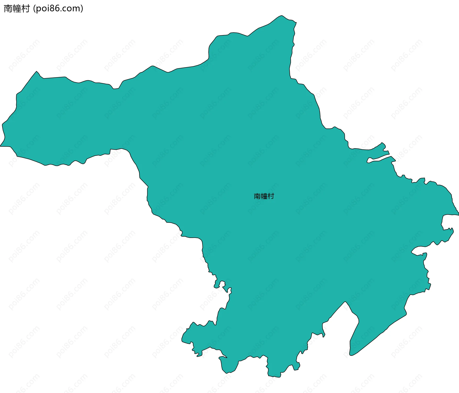 南幢村边界地图