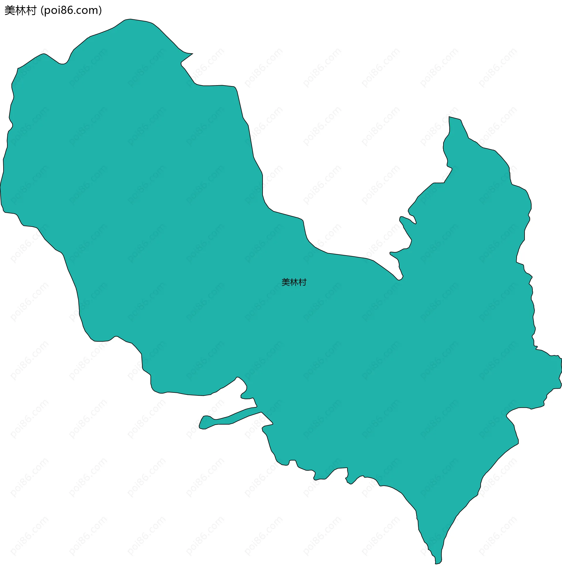 美林村边界地图