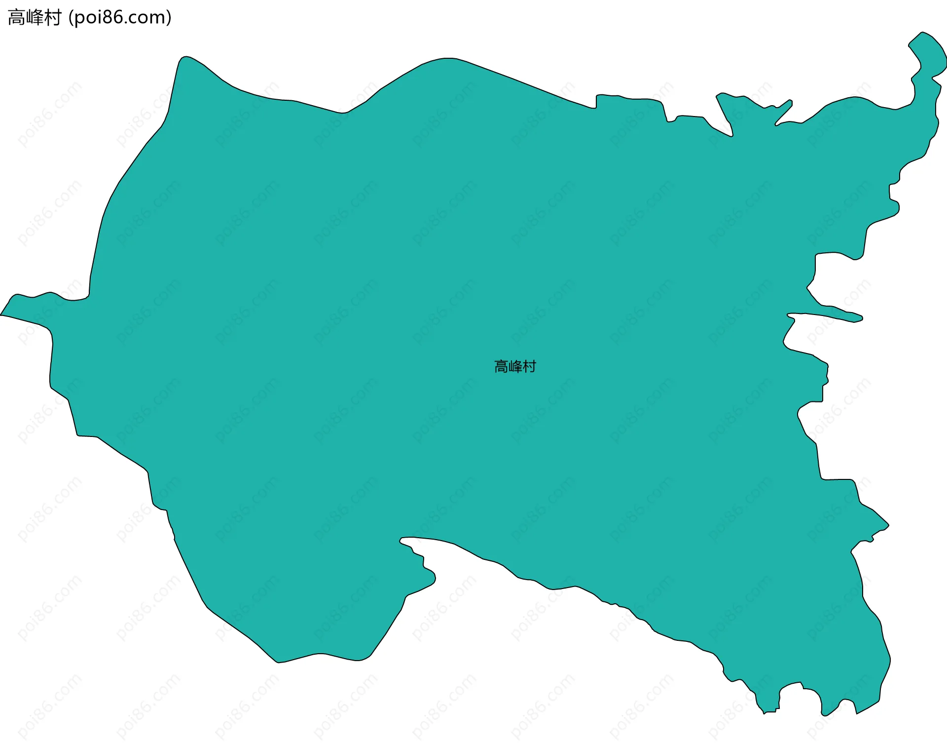 高峰村边界地图