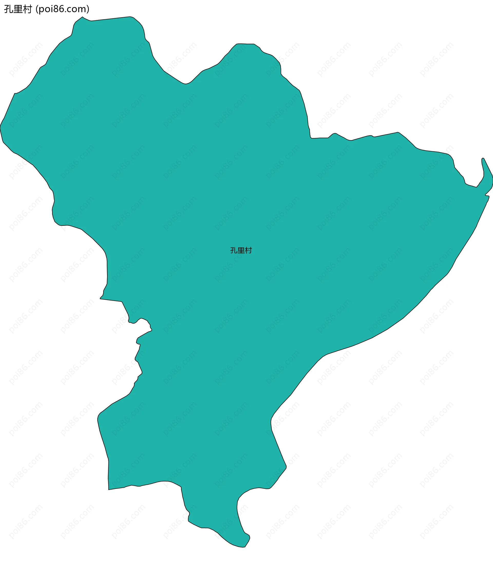 孔里村边界地图