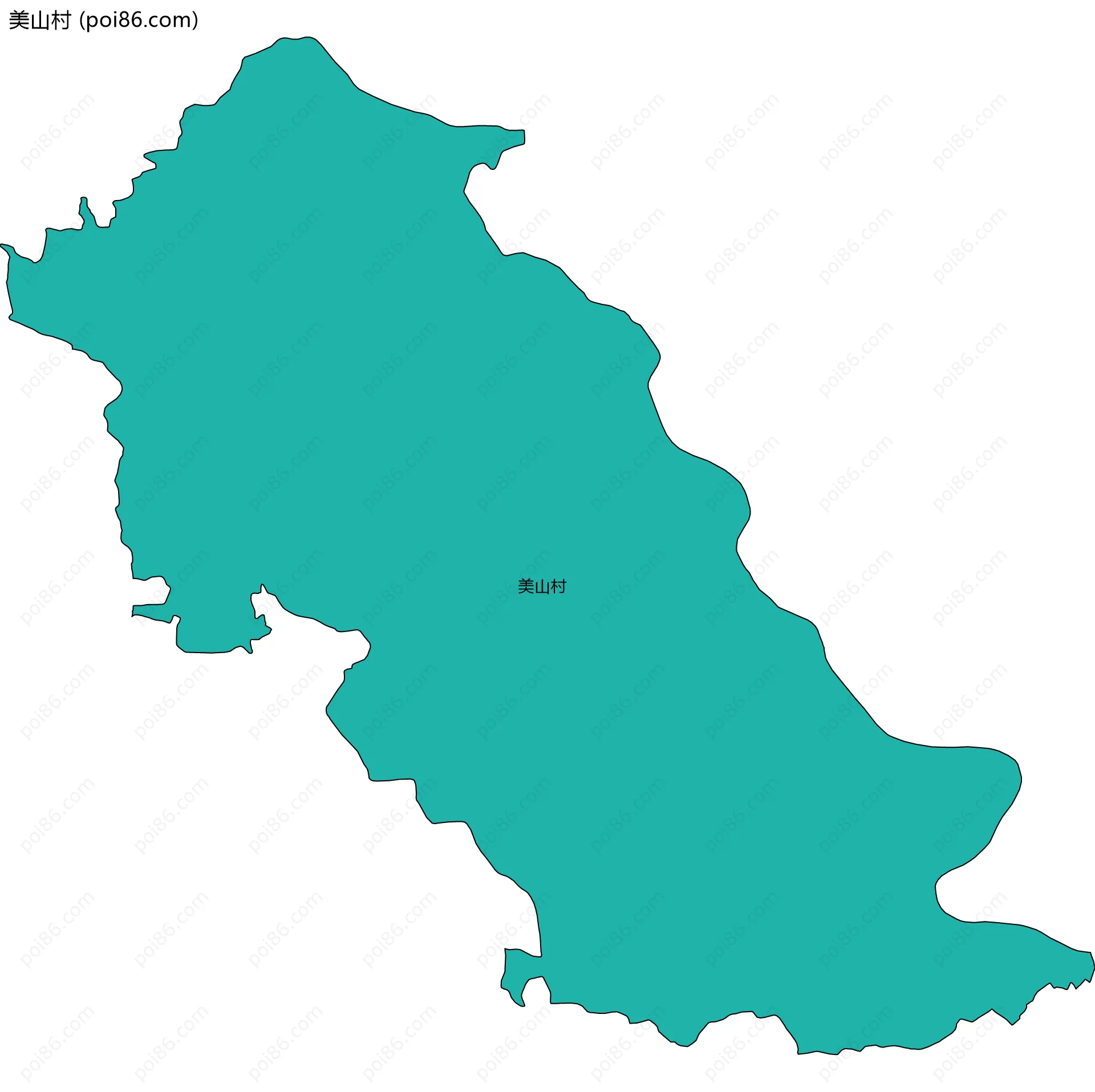 美山村边界地图