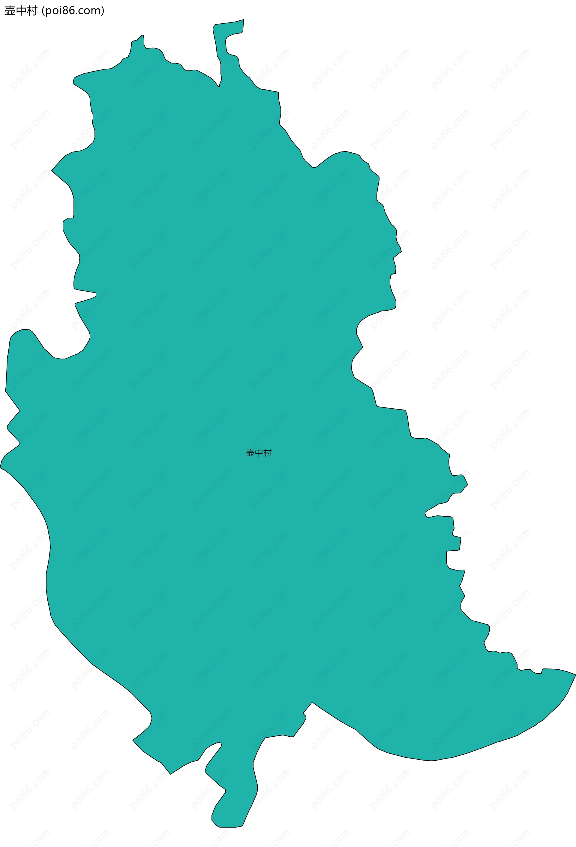 壶中村边界地图