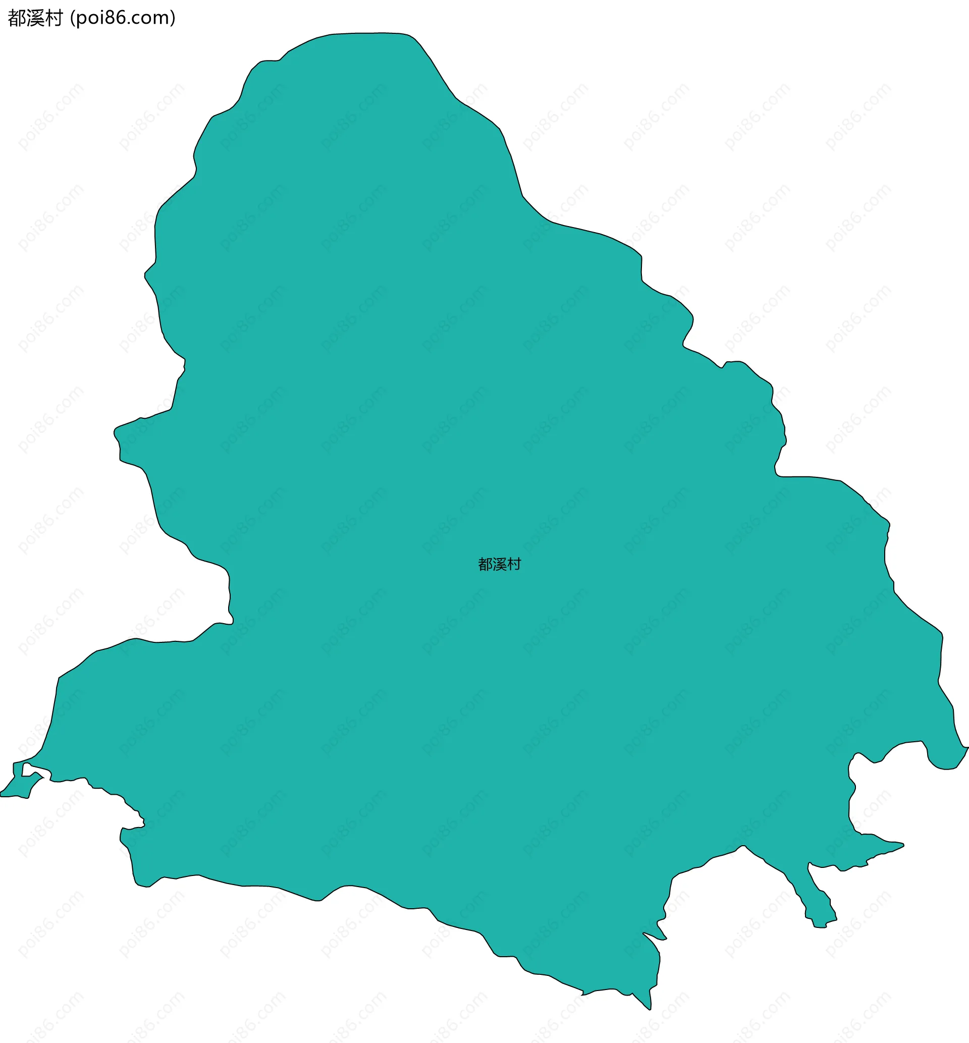 都溪村边界地图