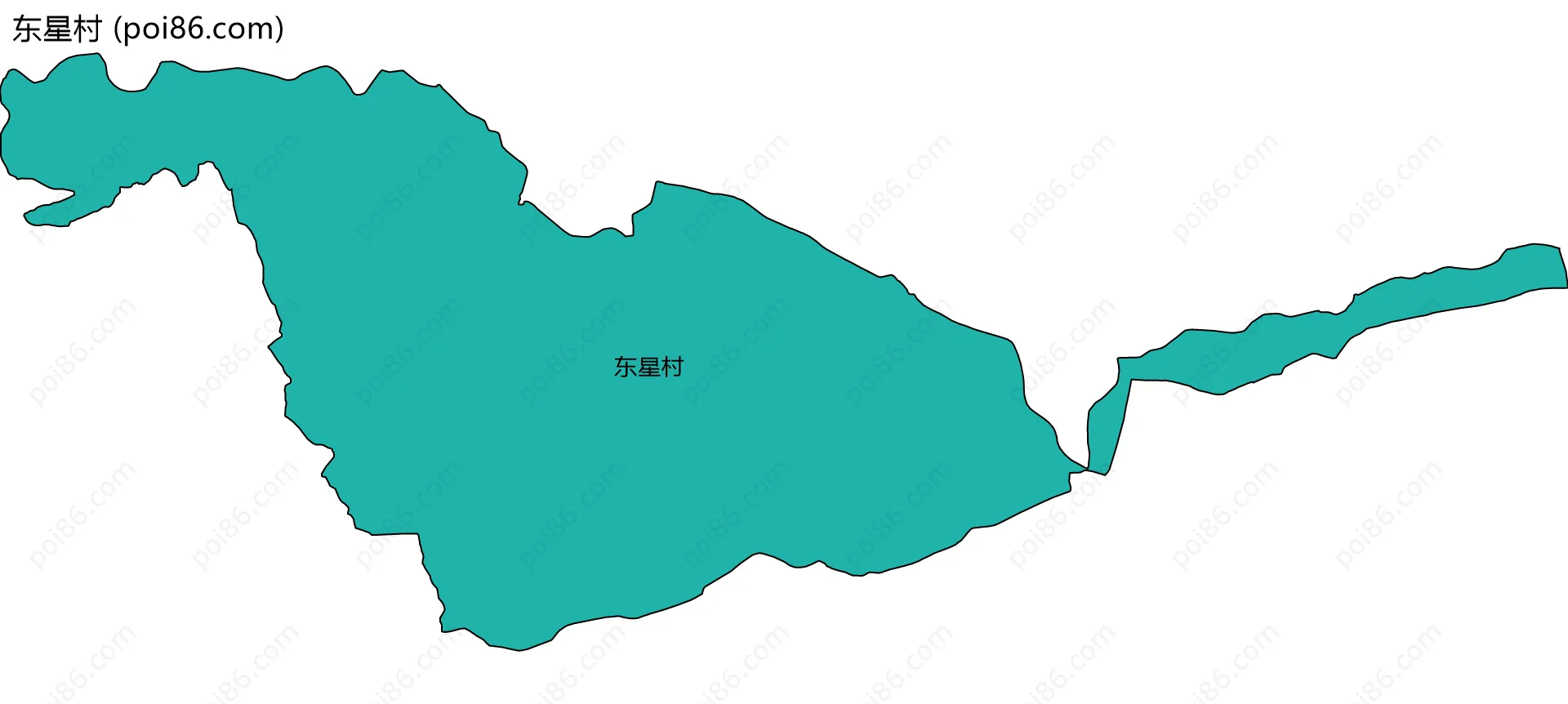 东星村边界地图