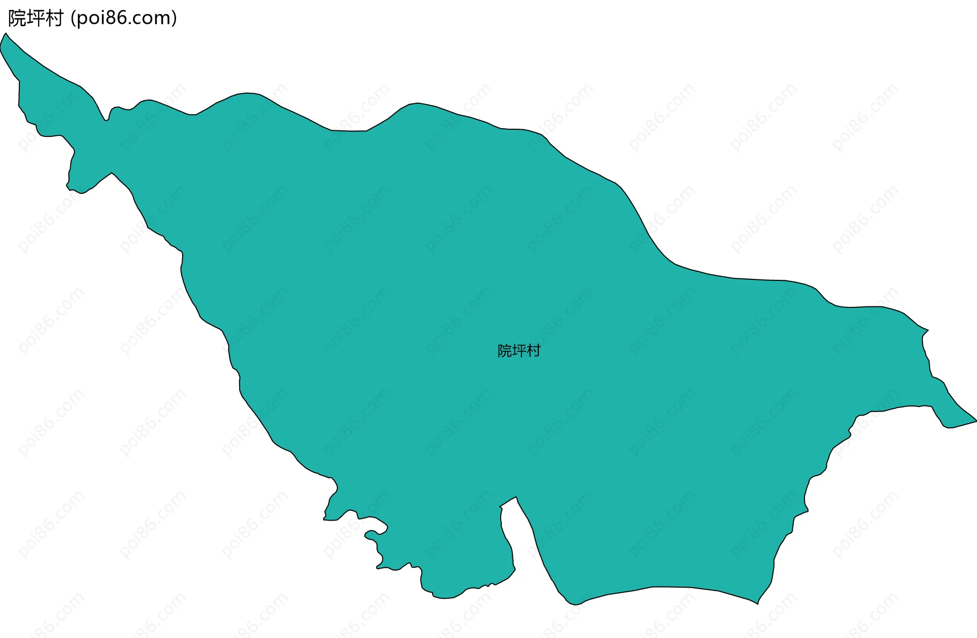院坪村边界地图