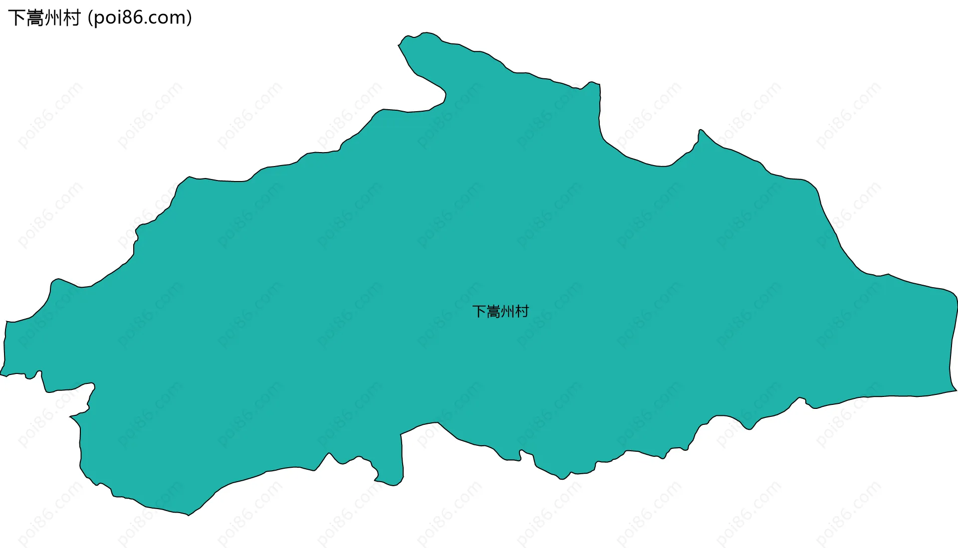 下嵩州村边界地图