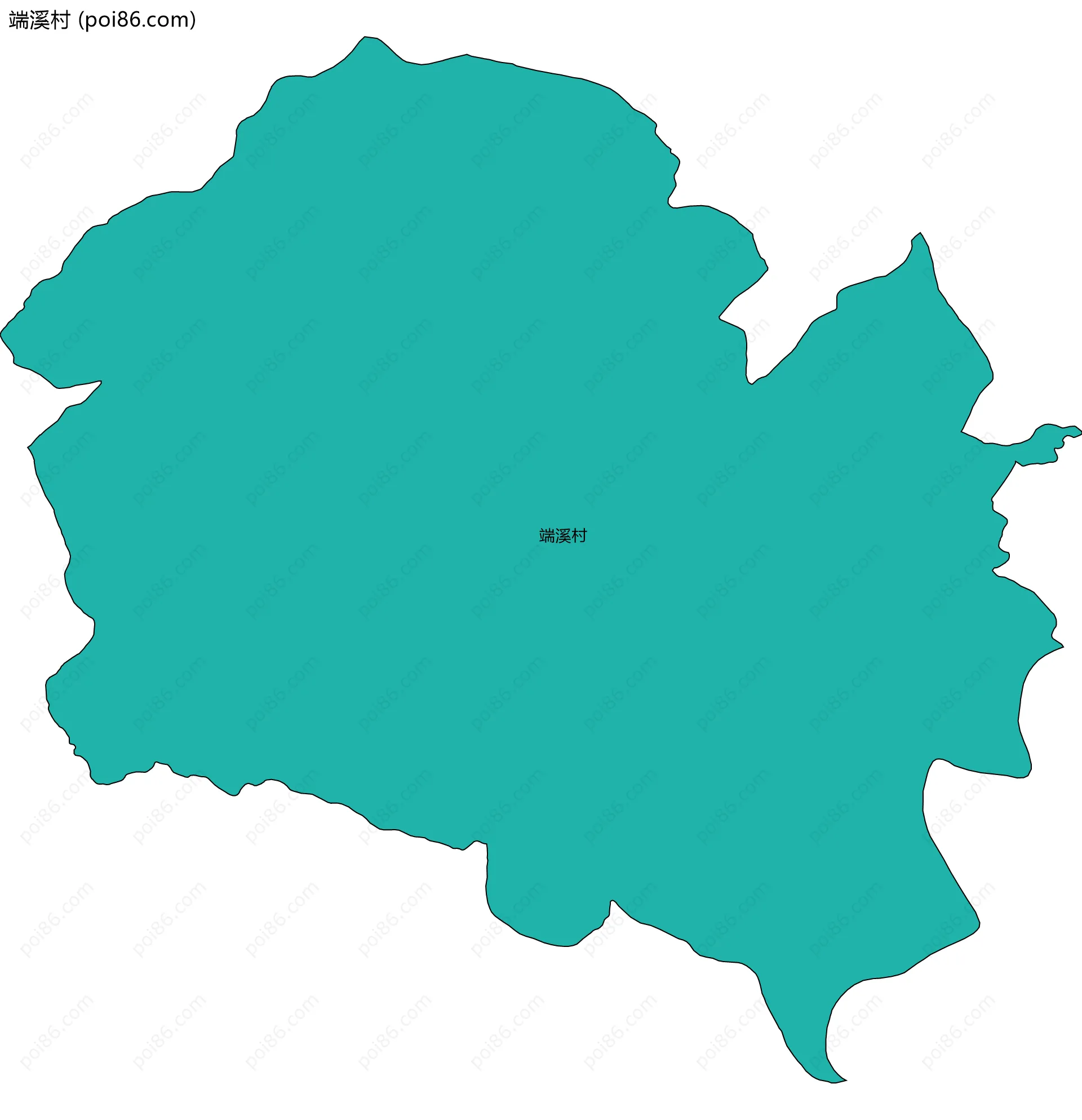 端溪村边界地图