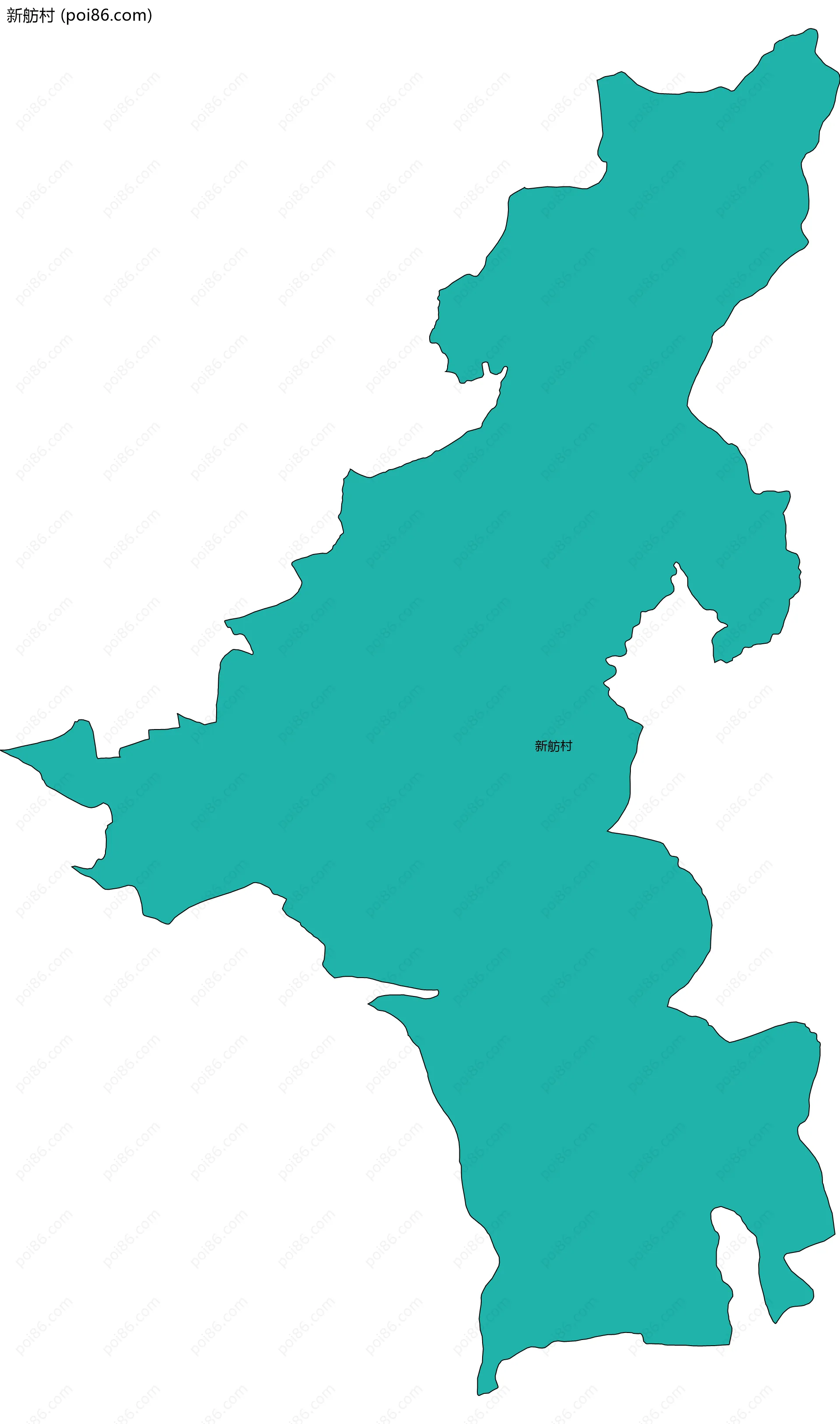 新舫村边界地图