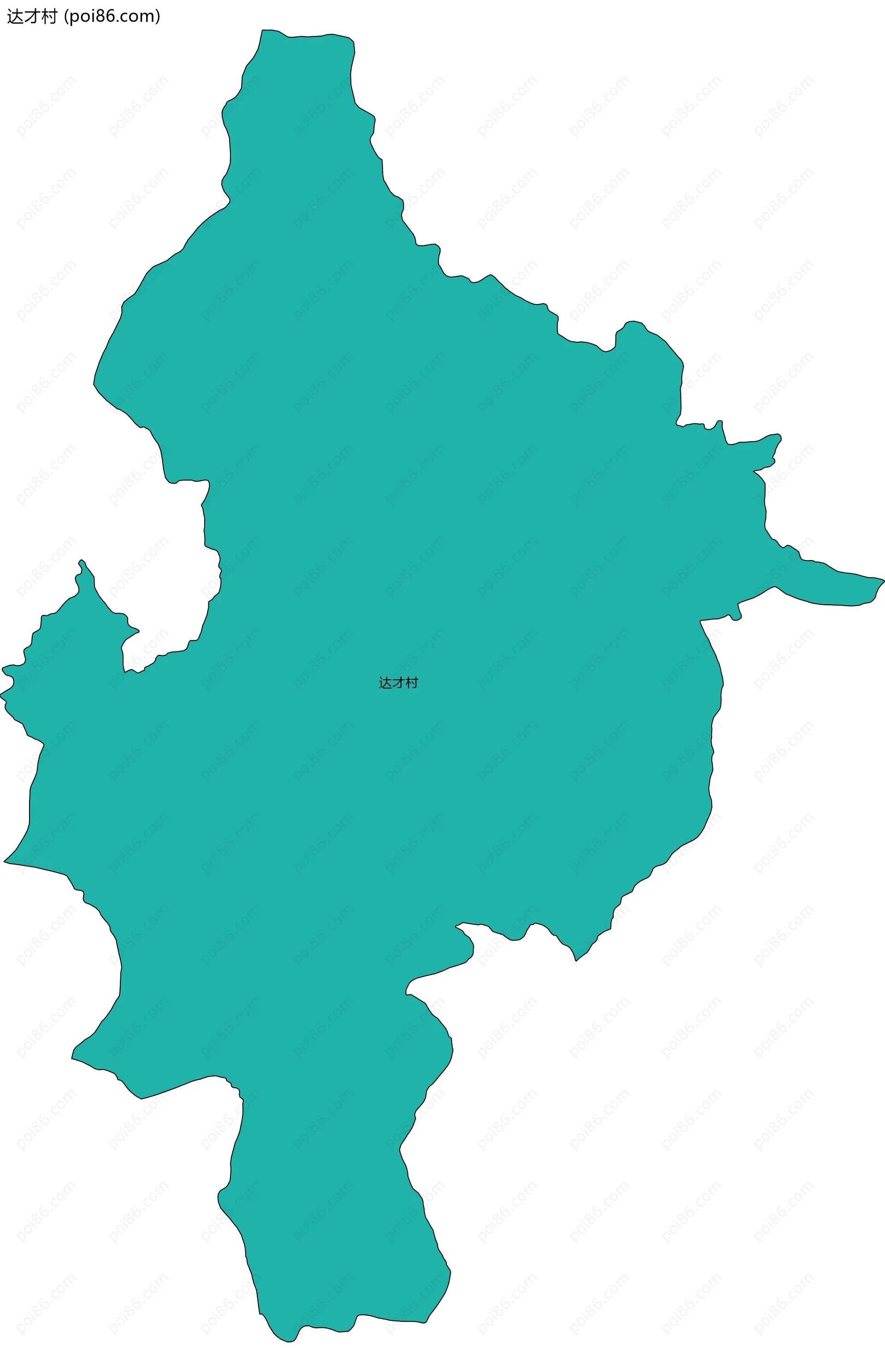 达才村边界地图