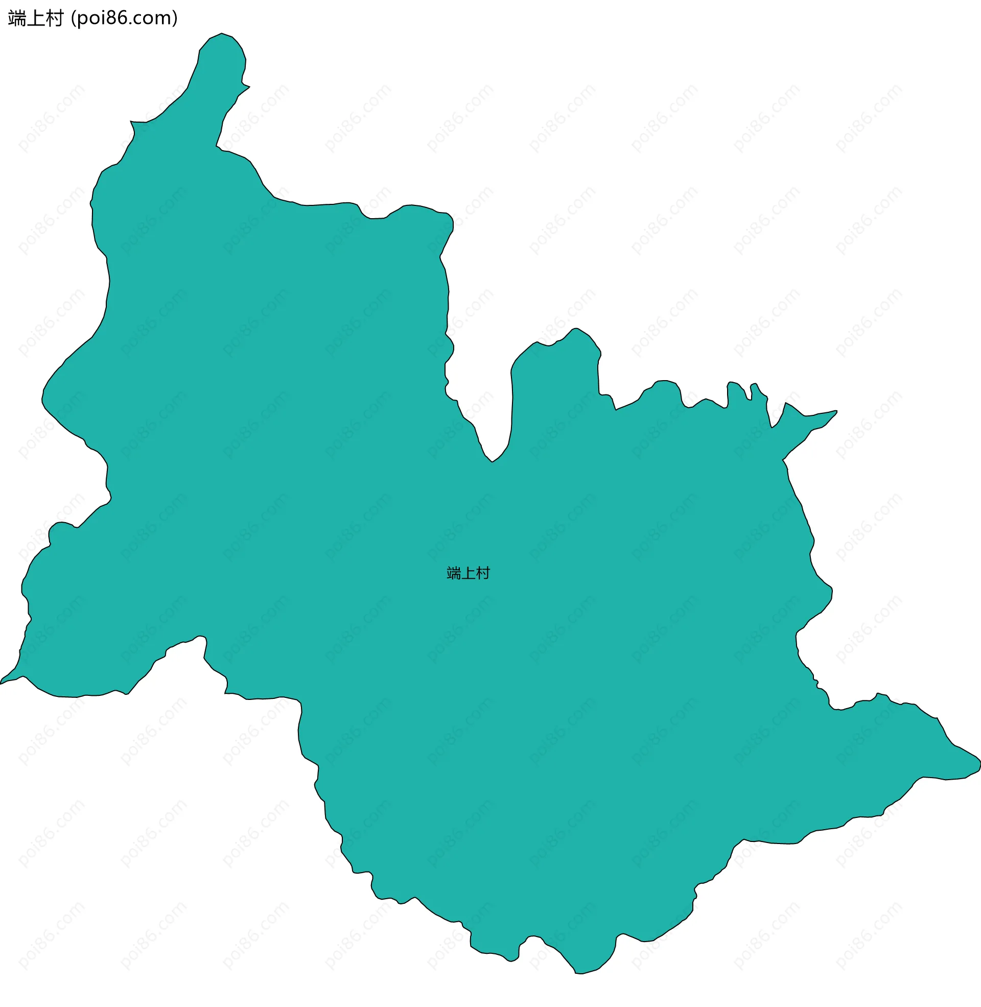 端上村边界地图