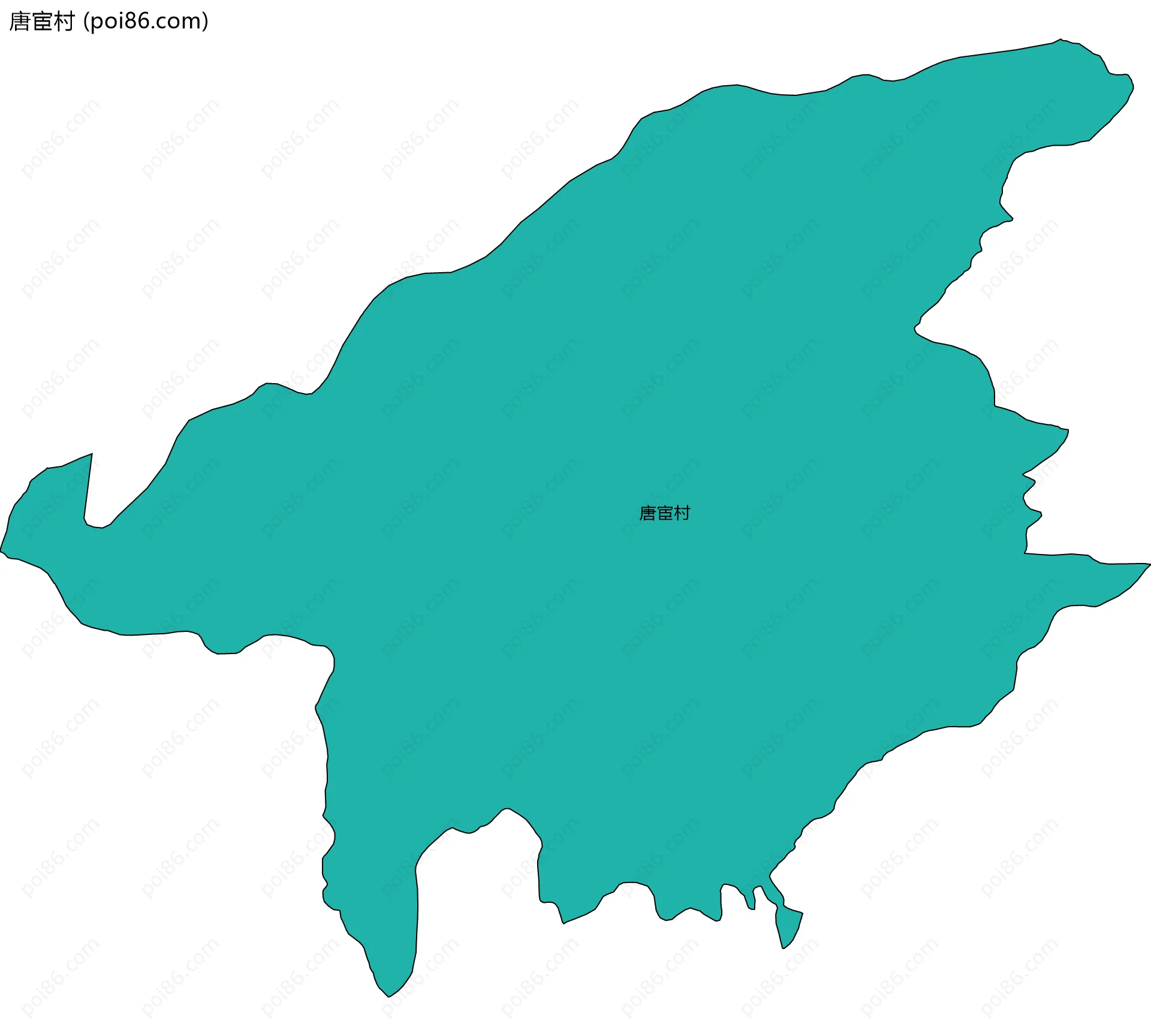 唐宦村边界地图
