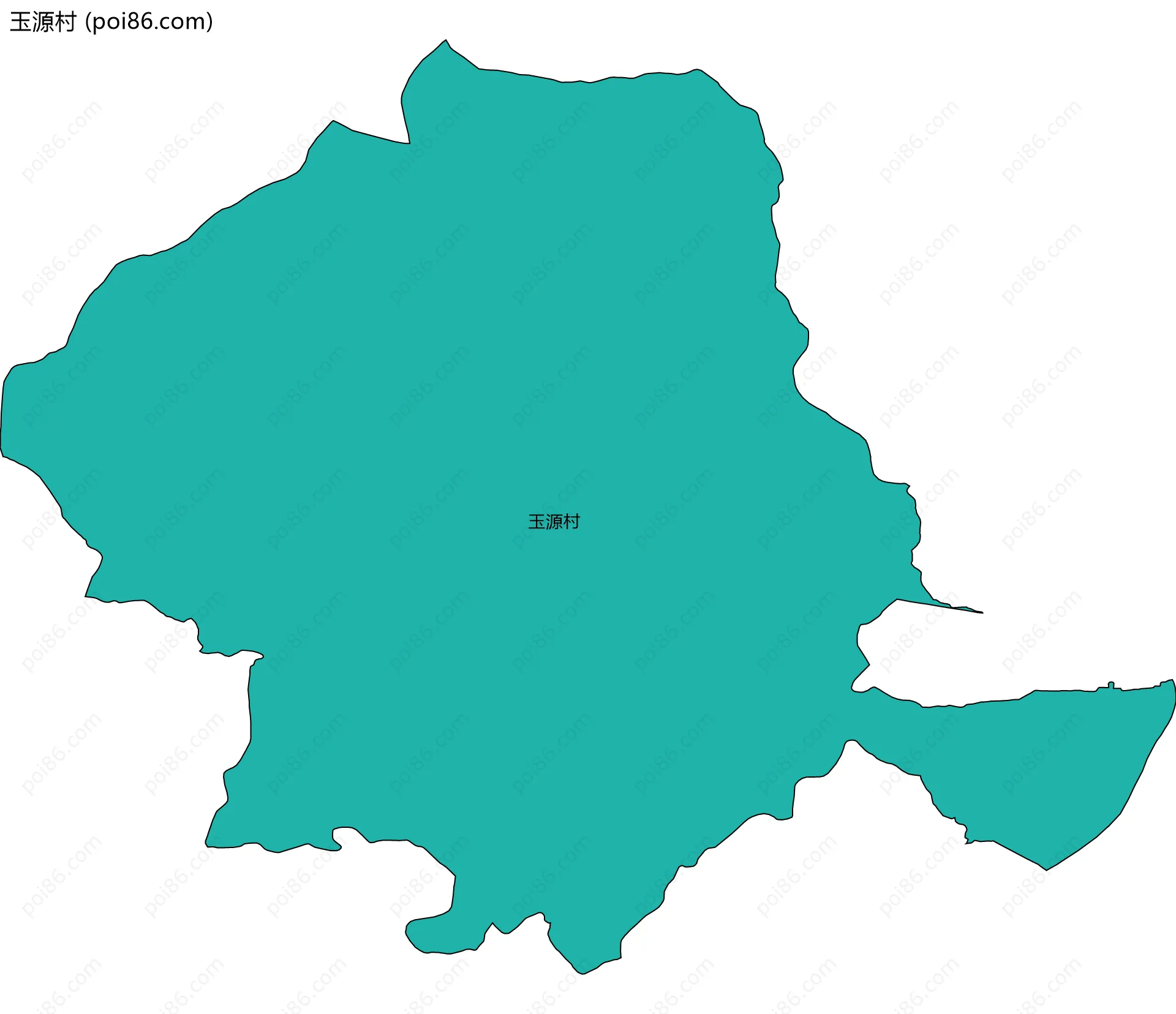 玉源村边界地图