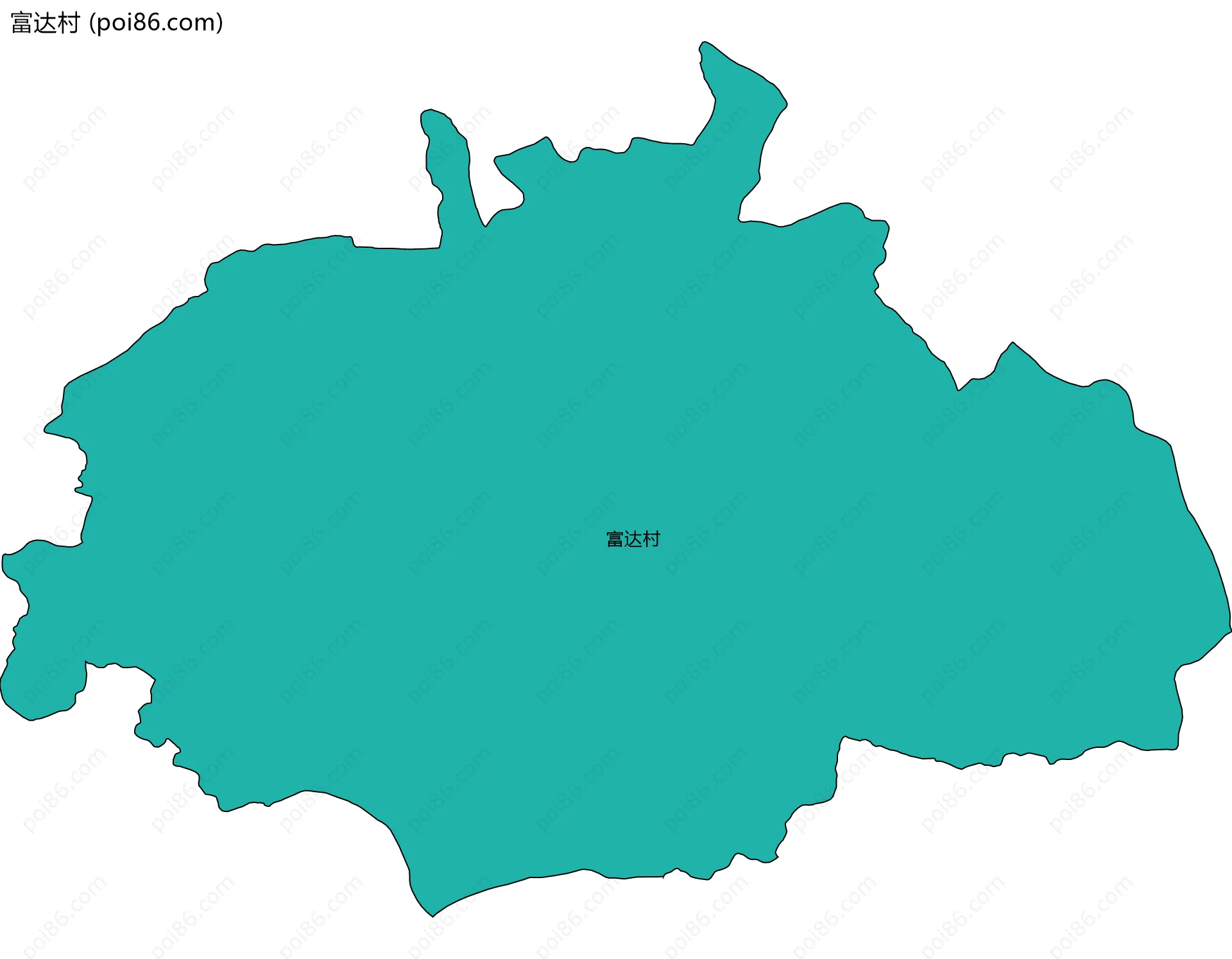 富达村边界地图