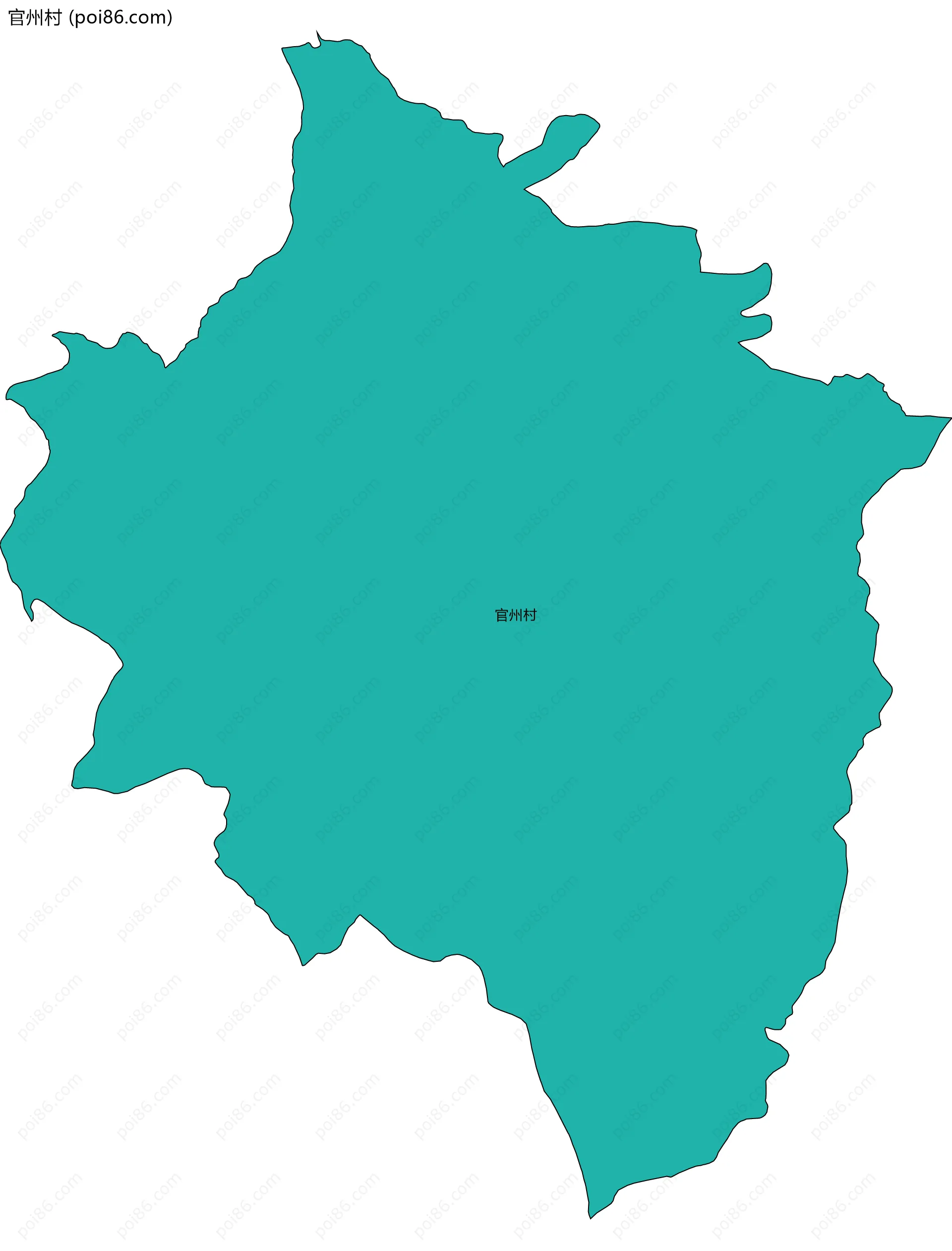 官州村边界地图