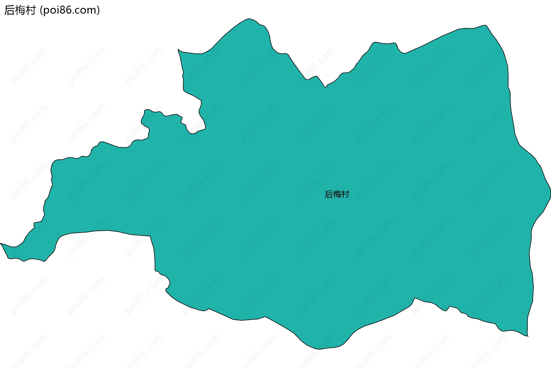 后梅村边界地图