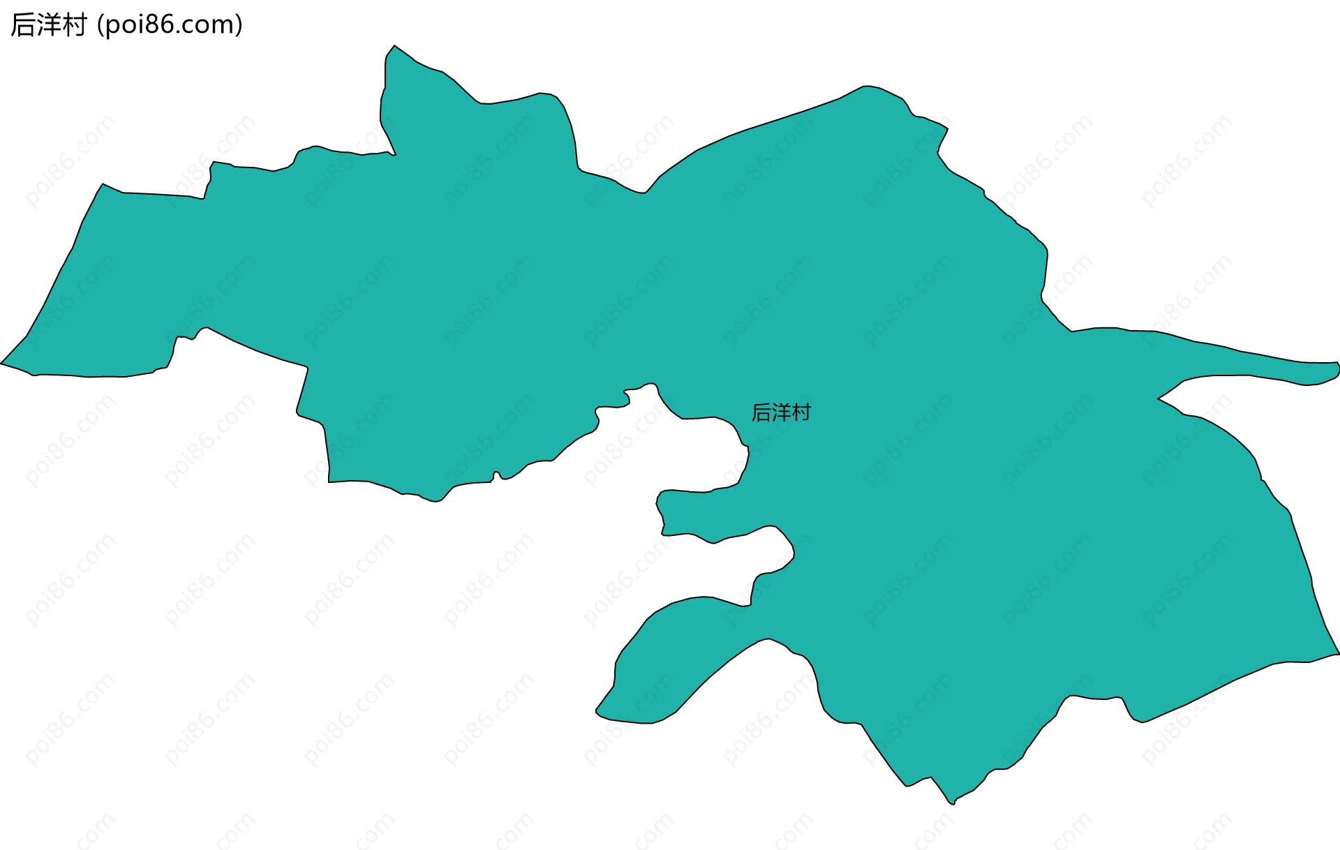 后洋村边界地图