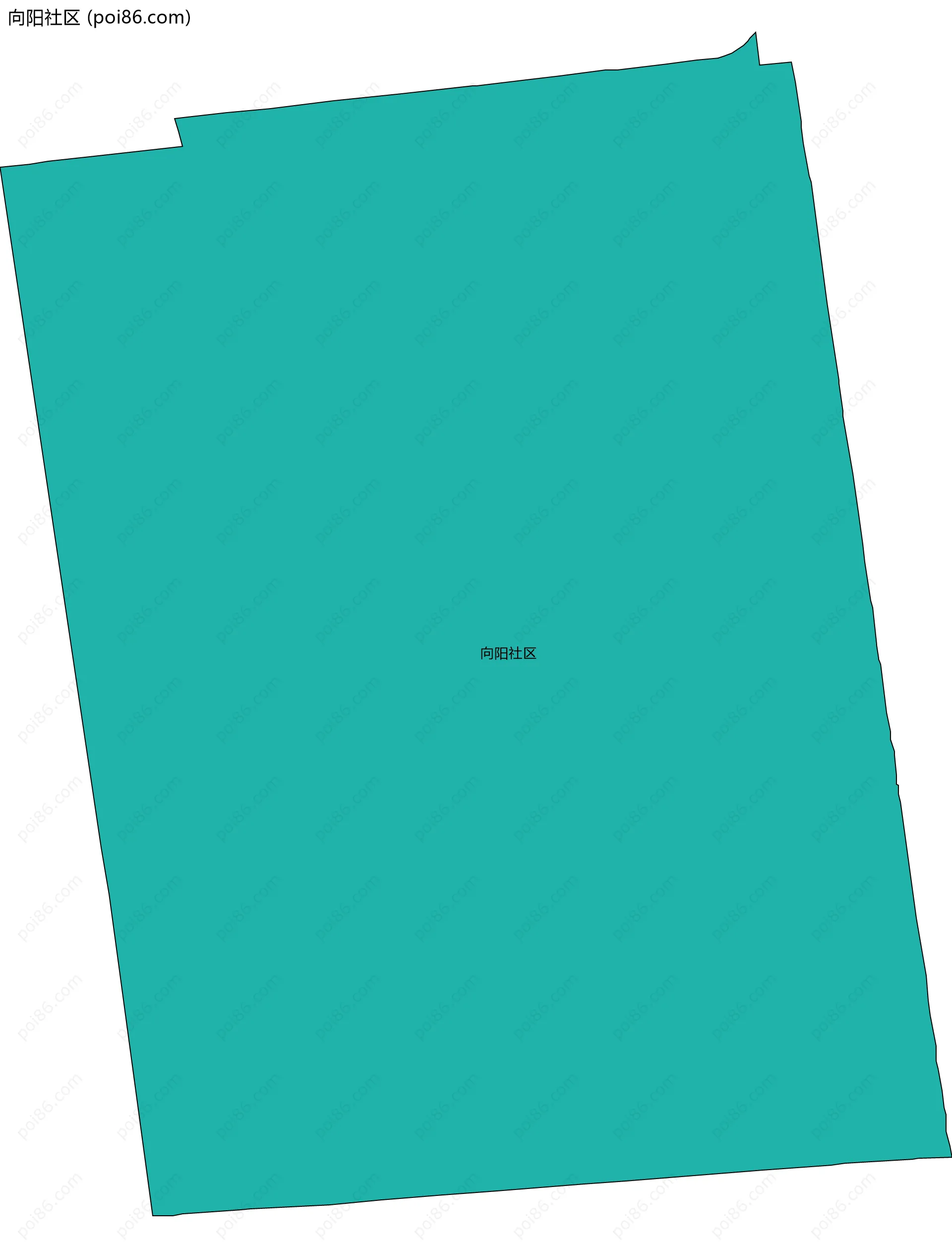 向阳社区边界地图