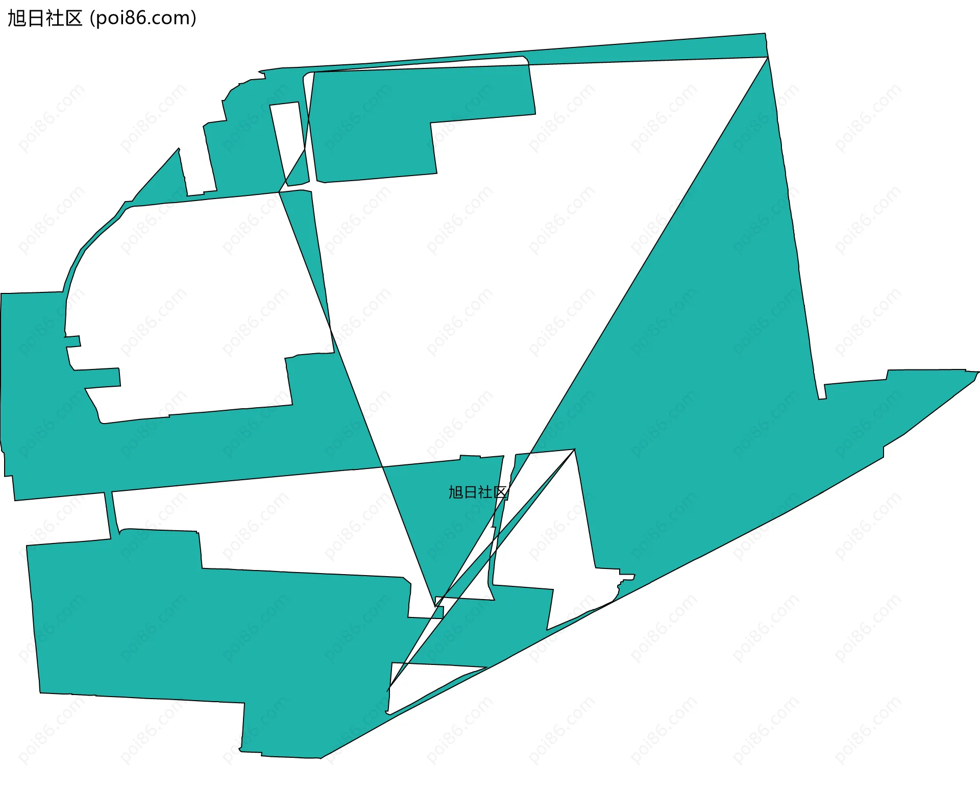 旭日社区边界地图