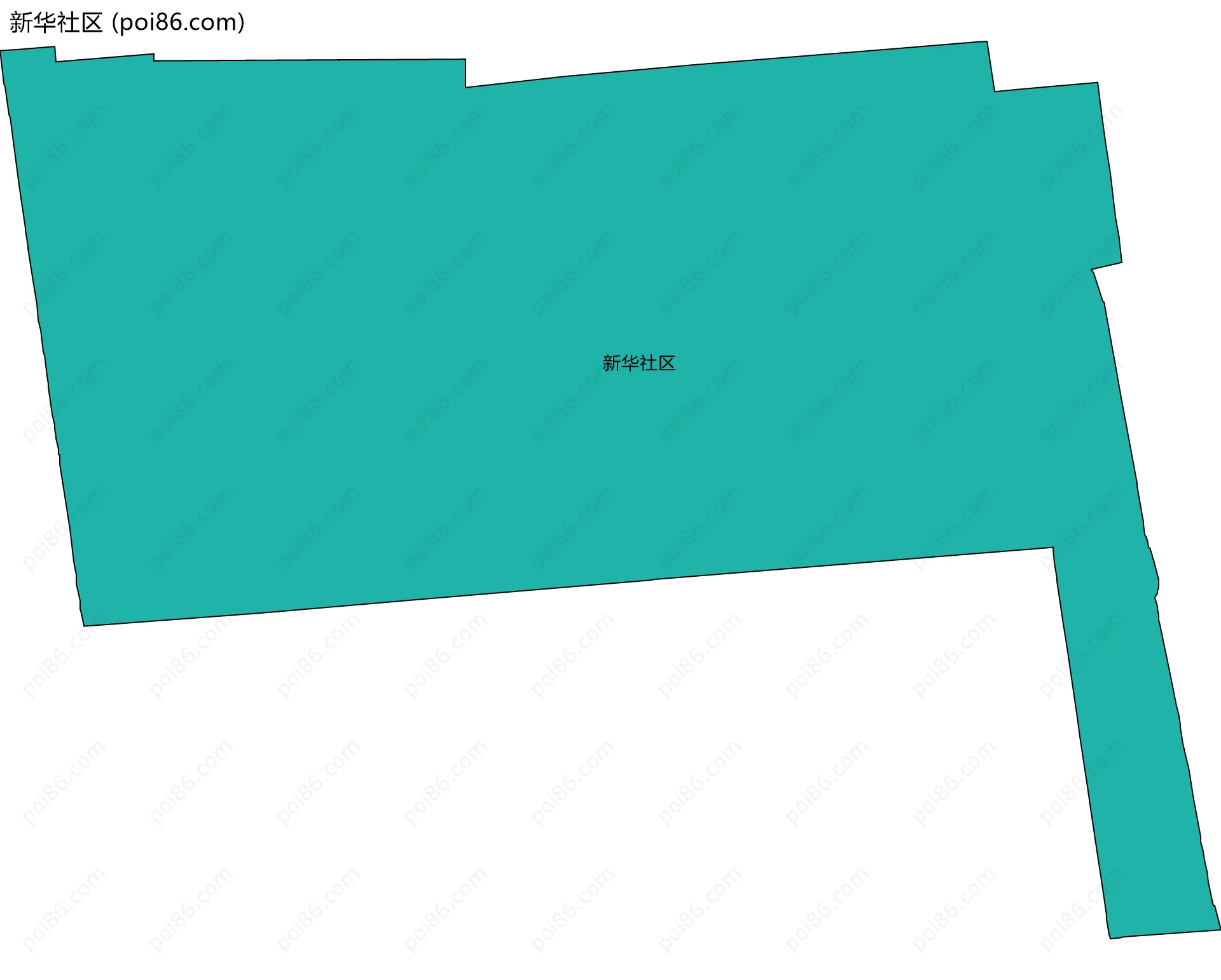 新华社区边界地图