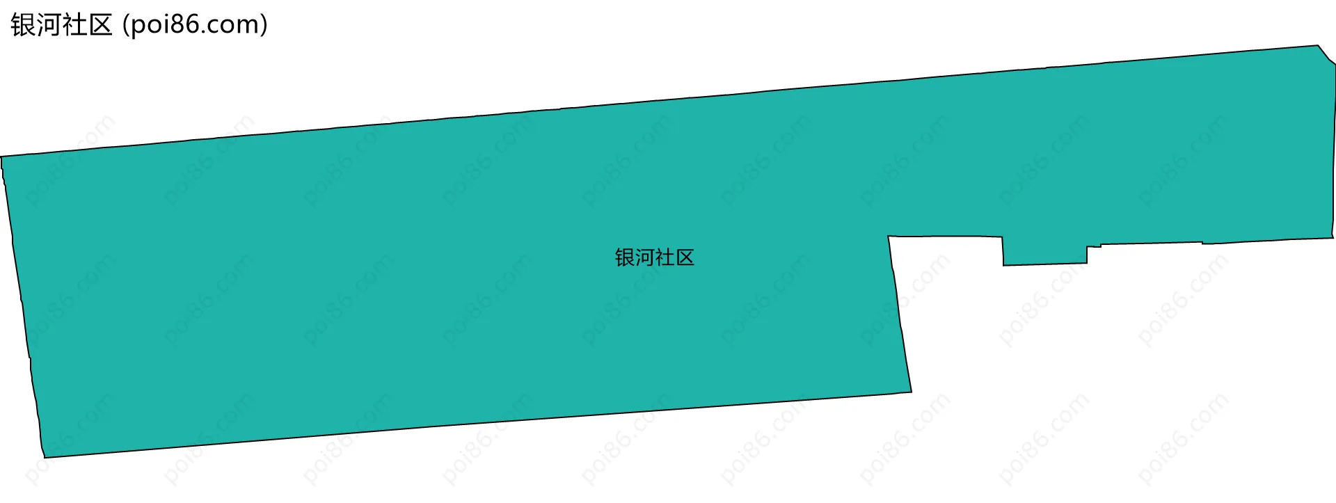 银河社区边界地图