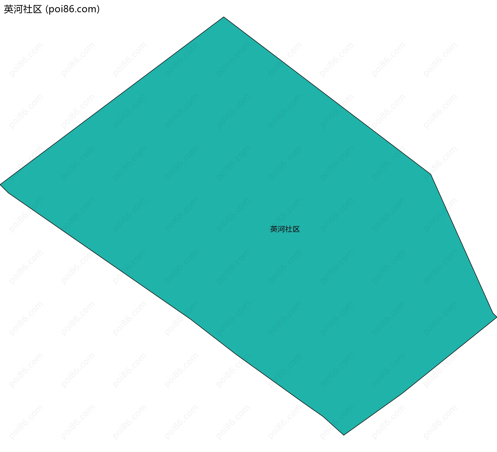 英河社区边界地图