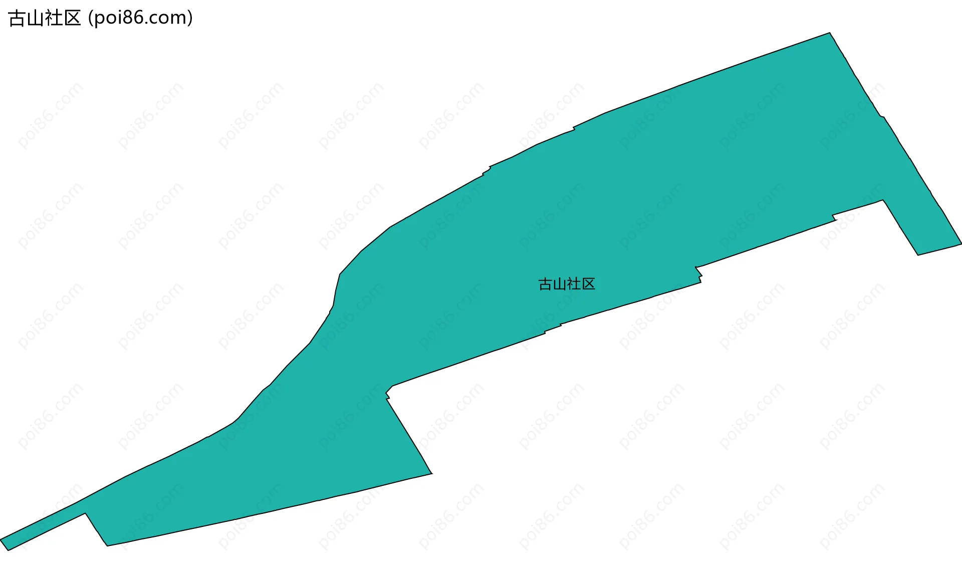 古山社区边界地图