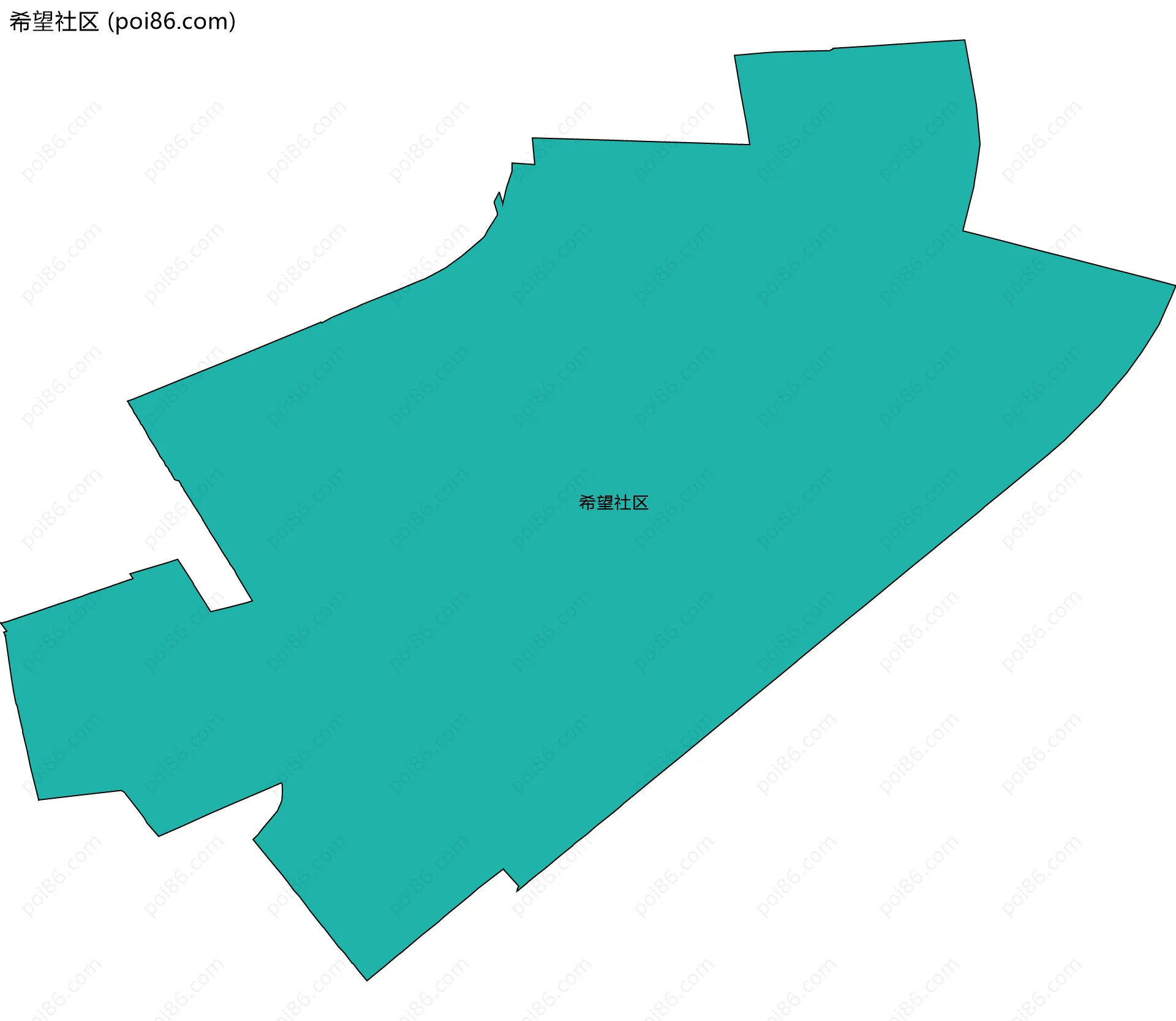 希望社区边界地图