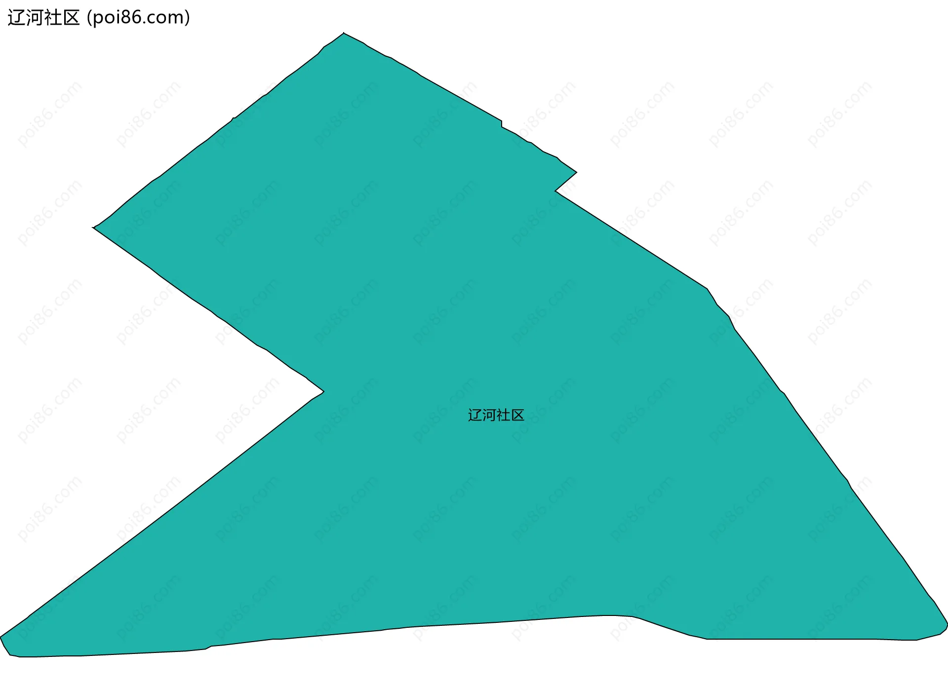 辽河社区边界地图