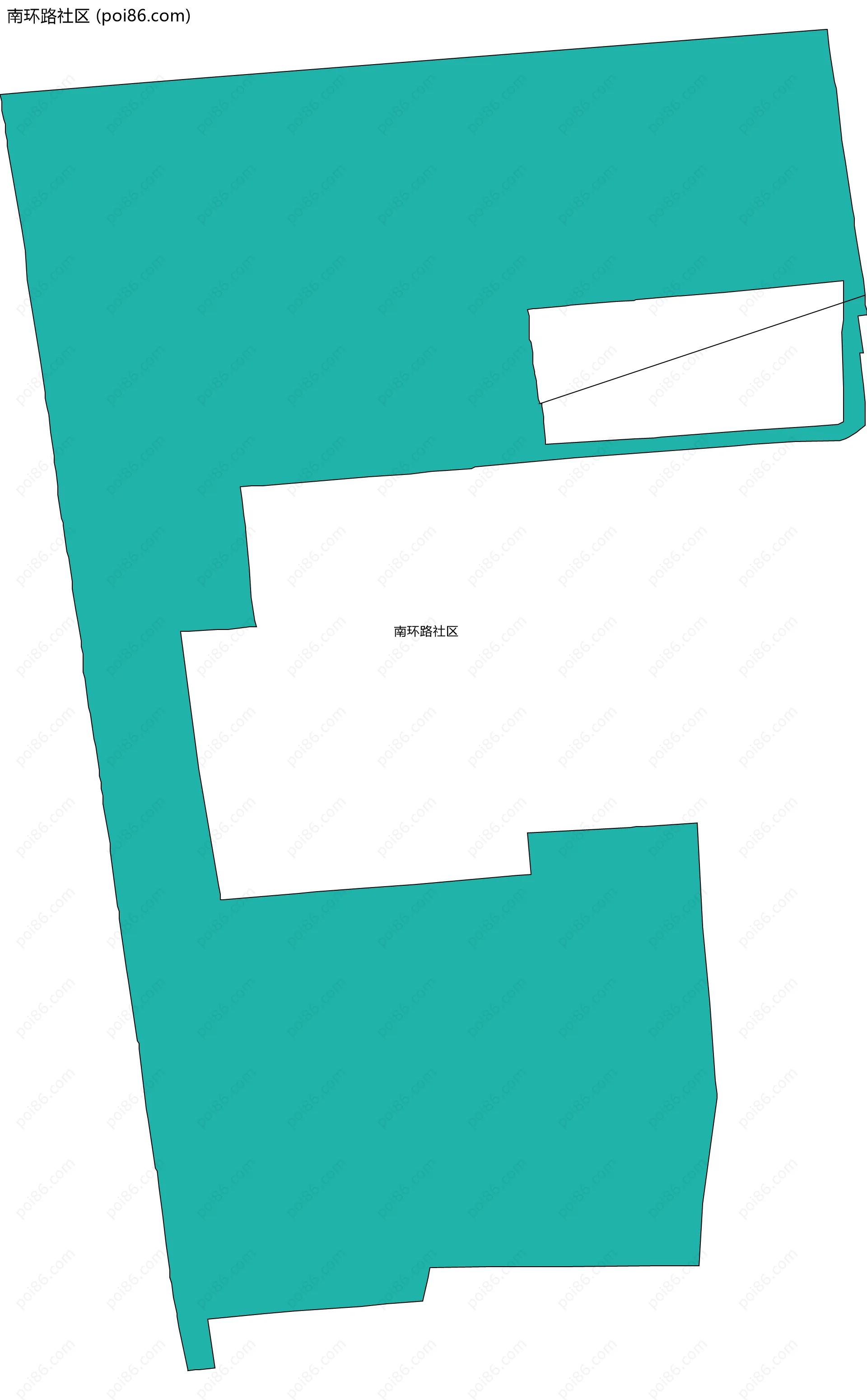 南环路社区边界地图